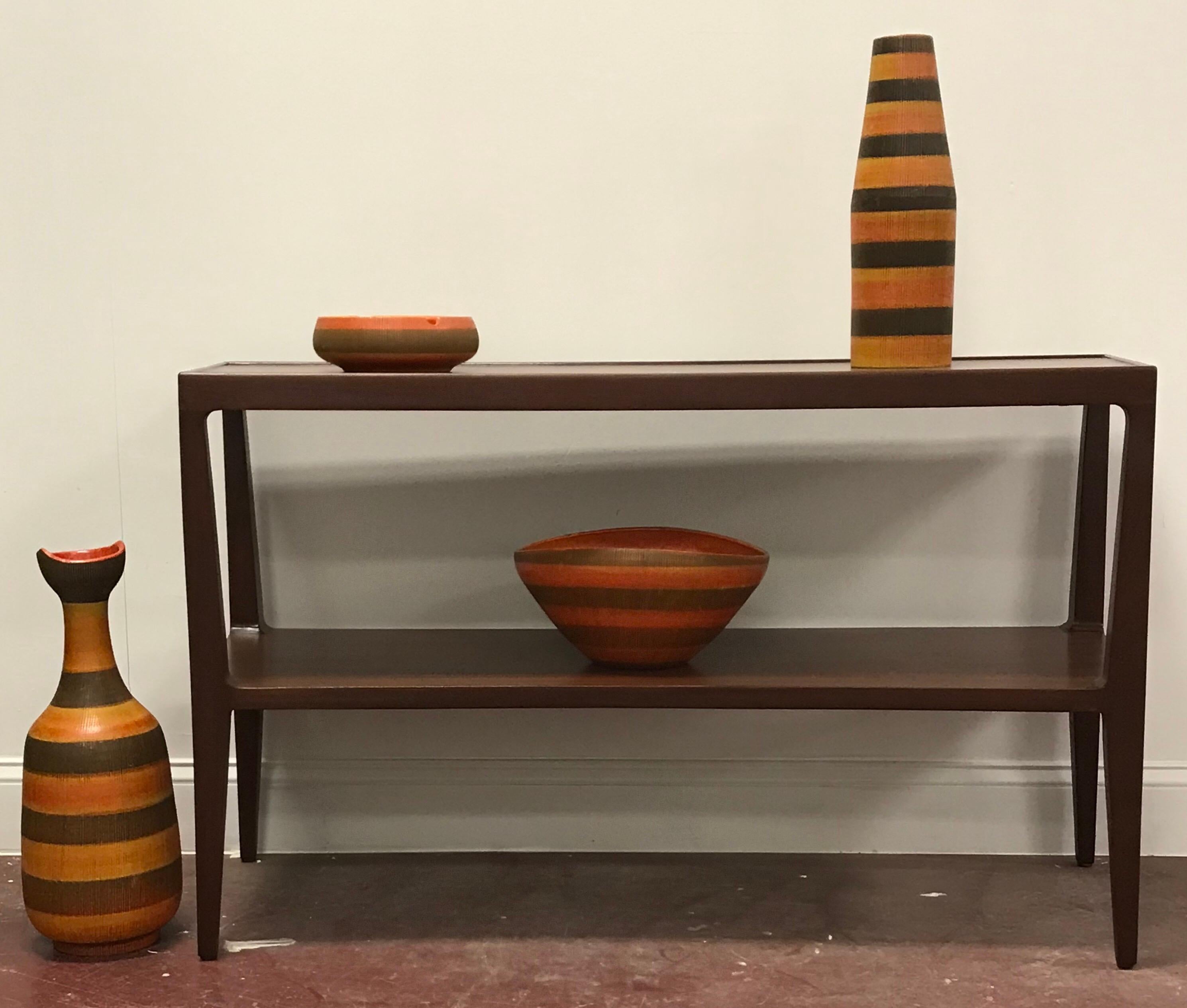 Raro vaso da terra Aldo Londi per Bitossi, ceramica italiana in vendita 1