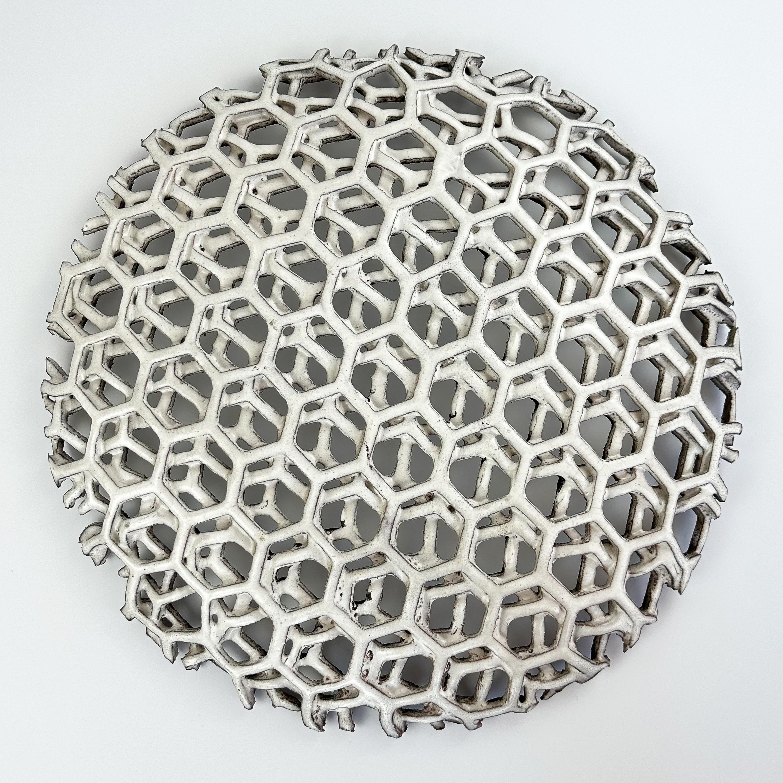 Seltener Alessio Tasca Geometrischer, mehrlagiger Tafelaufsatz aus Keramik im Angebot 8