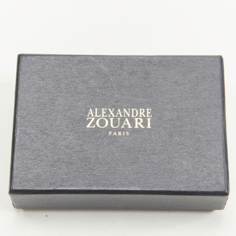 rare ALEXANDER DE PARIS Alexander Zouari purple pink crystal rose pin bow tie For Sale 2