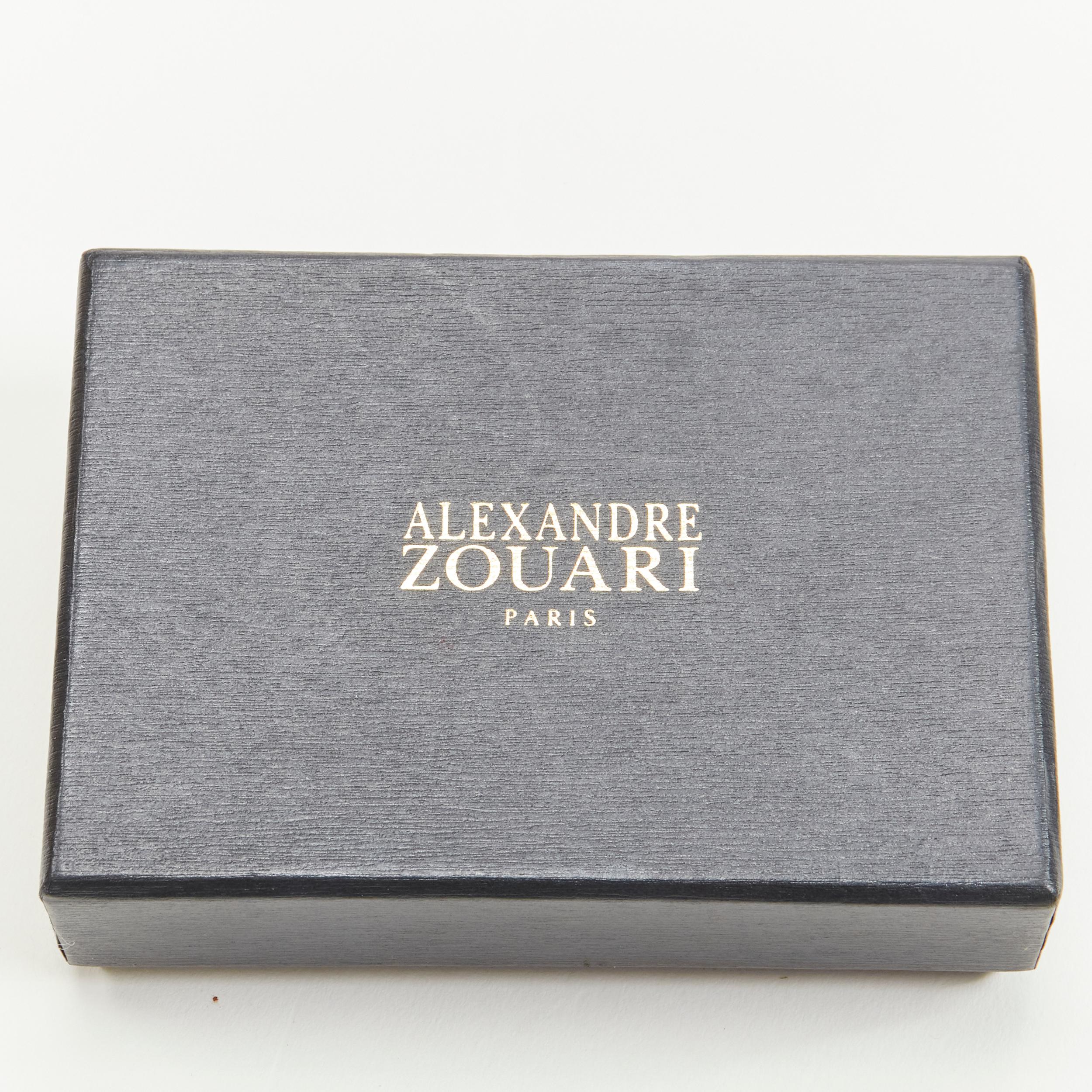 rare ALEXANDER DE PARIS Alexander Zouari purple pink crystal rose pin bow tie For Sale 2