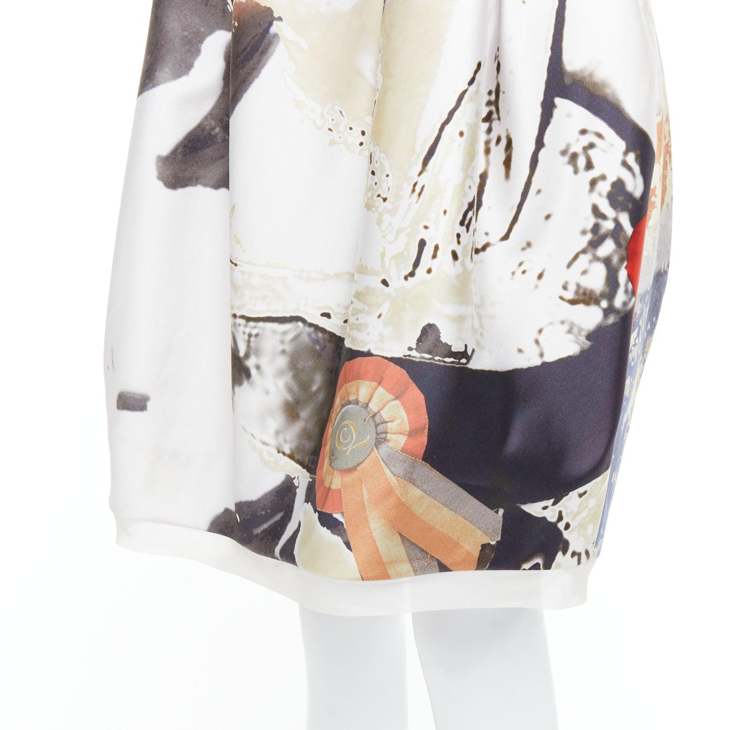 rare ALEXANDER MCQUEEN 2008 God Save The Queen Elizabeth strapless dress IT40 S For Sale 3