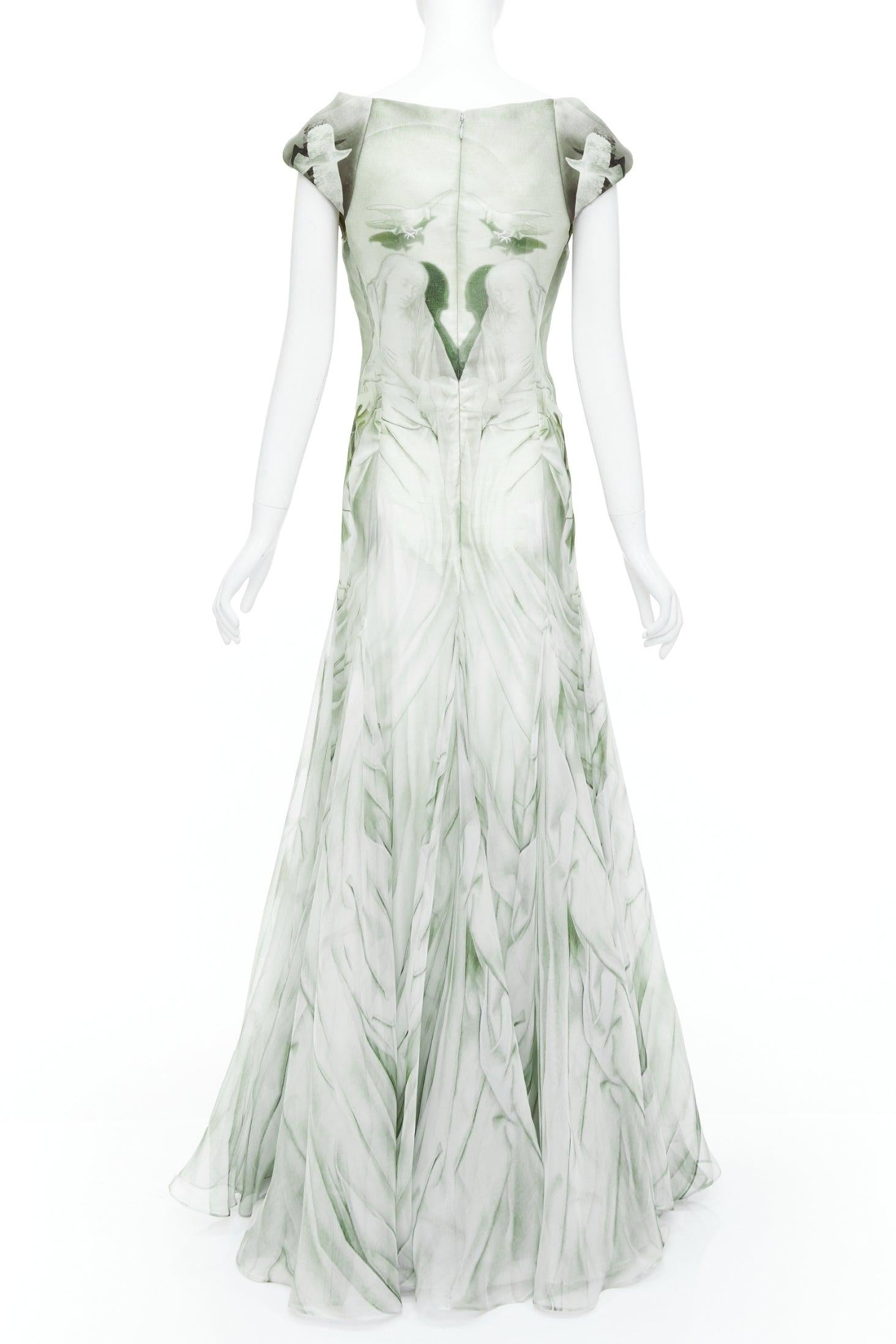  ALEXANDER MCQUEEN 2010 Angels Demons Robe en organza Portinari IT38 XS Pour femmes 