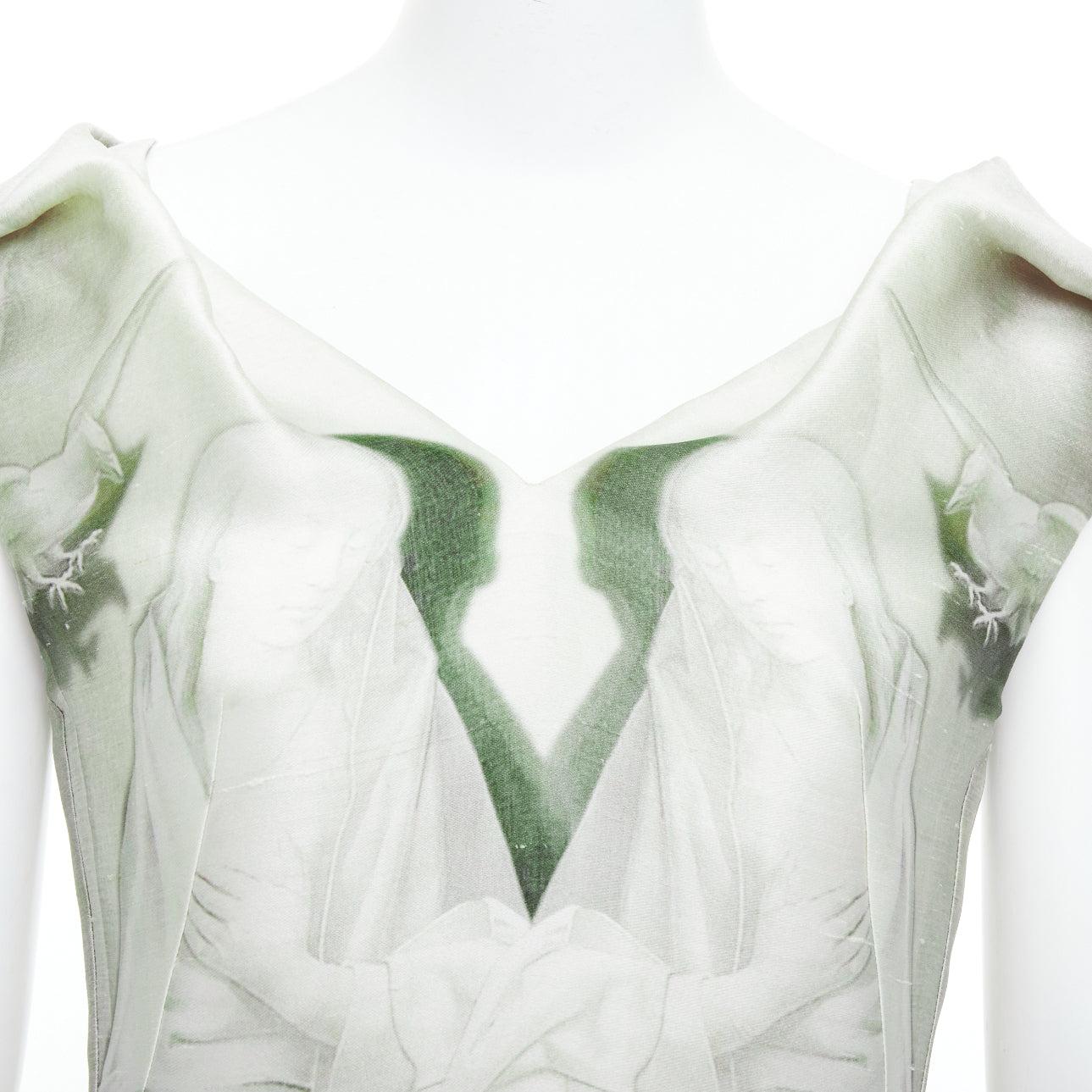 ALEXANDER MCQUEEN 2010 Angels Demons Robe en organza Portinari IT38 XS 4