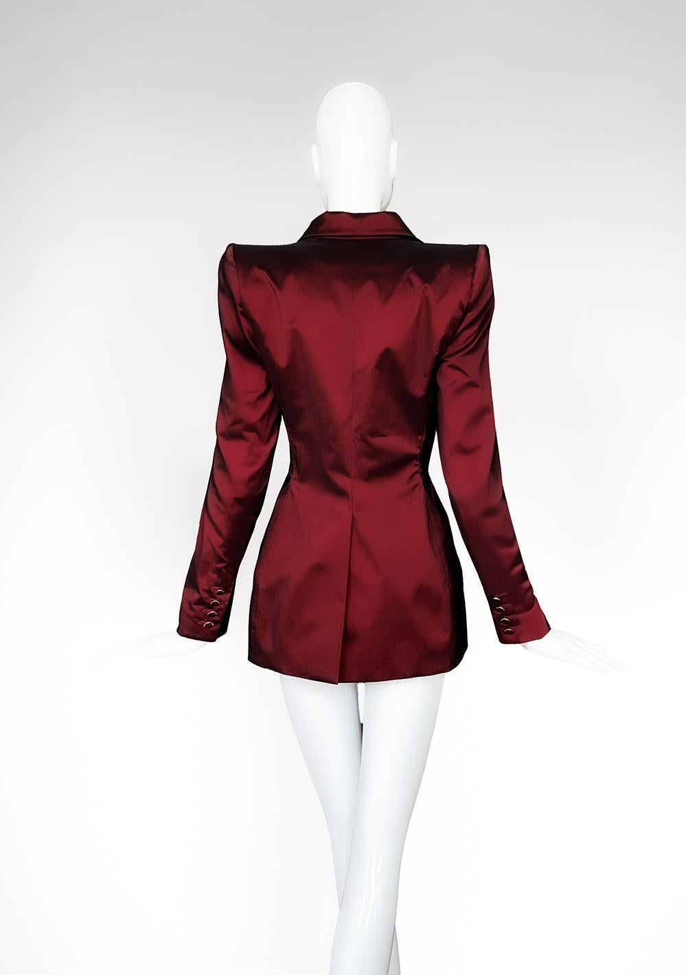 Rare Alexander McQueen for Givenchy Couture FW 1998 The Bladerunner Jacket For Sale 5