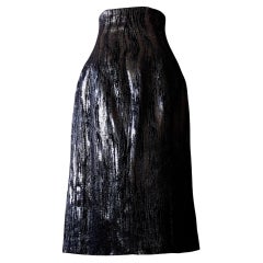 Used Rare Alexander McQueen FW2009 The Horn of Plenty Skirt Silver Metallic 