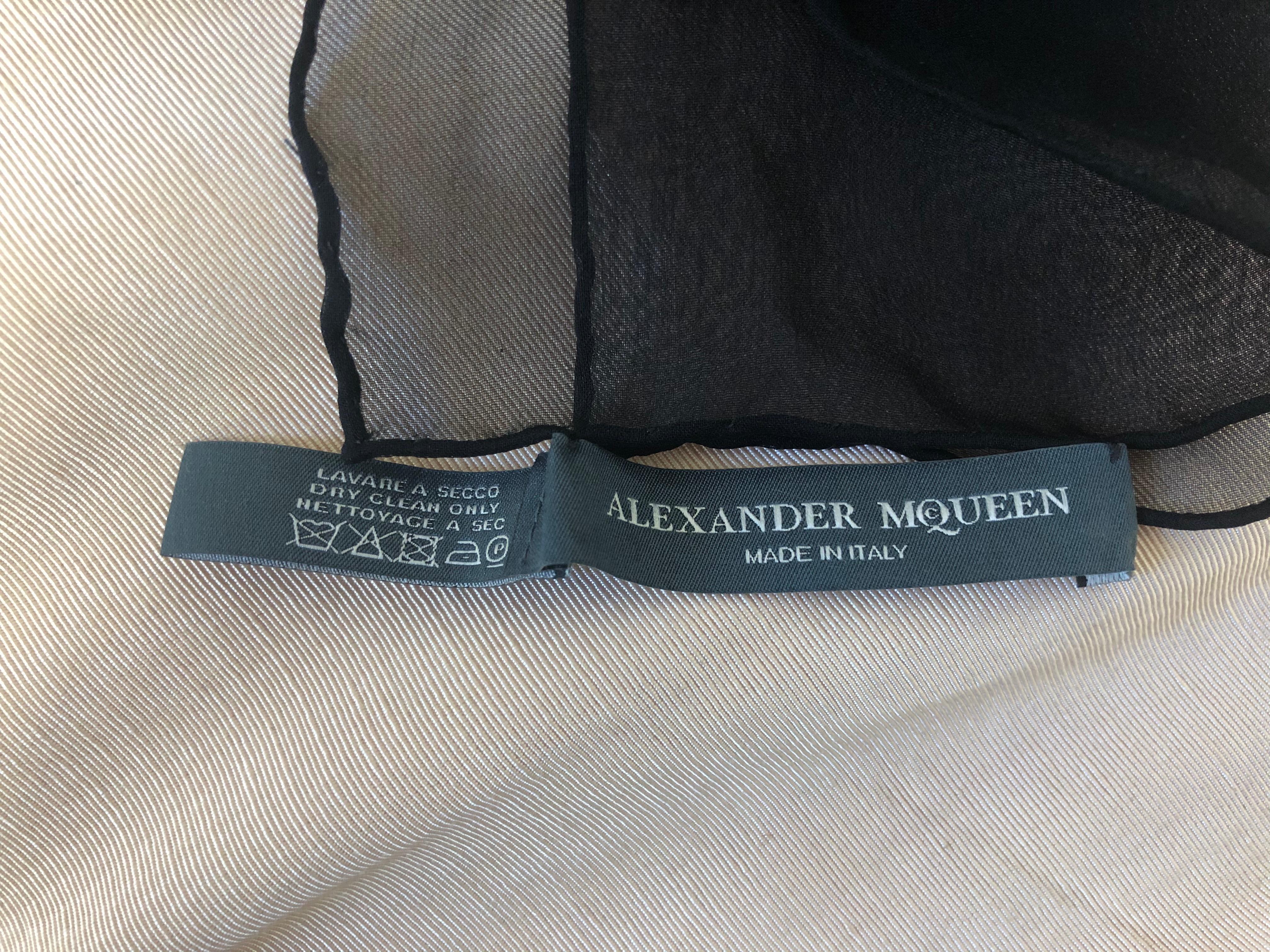 Rare Alexander McQueen Silk Chiffon 52