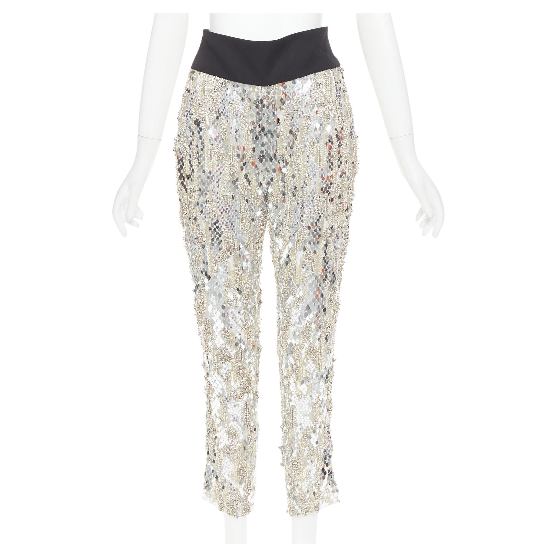 rare ALEXANDRE VAUTHIER COUTURE 2016 Runway Lesage perle cristal sequin pantalon. en vente