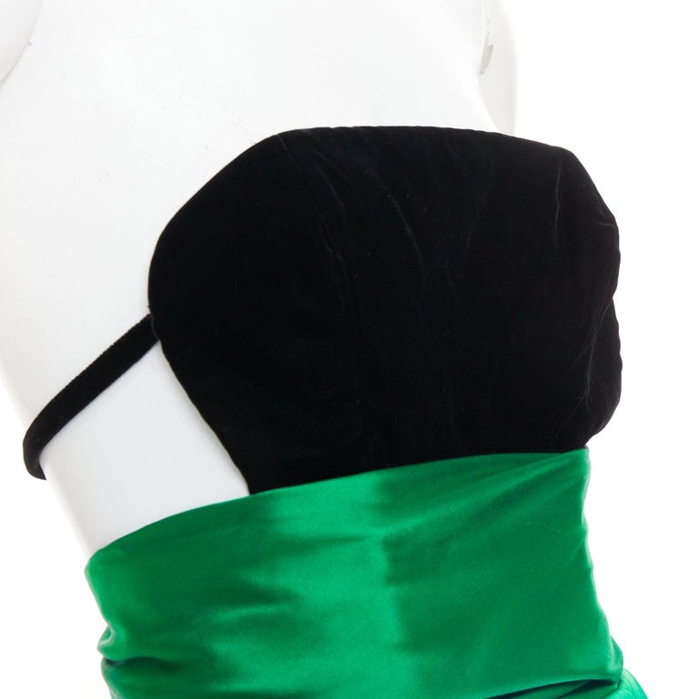 alexandre vauthier green velvet dress Alexandre Vauthier Long velvet dress|233DR1983CYPRESSGREEN