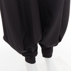 rare ALEXANDRE VAUTHIER COUTURE AW2020 Runway black wool bloomer barrel pants