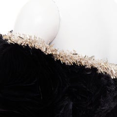 rare ALEXANDRE VAUTHIER COUTURE SS2020 Runway Lemarie laser cut feather dress