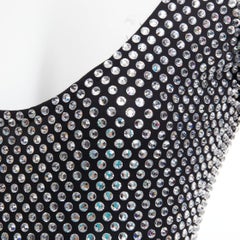 rare ALEXANDRE VAUTHIER COUTURE SS2021 Runway silver crystal scoop neck jumpsuit