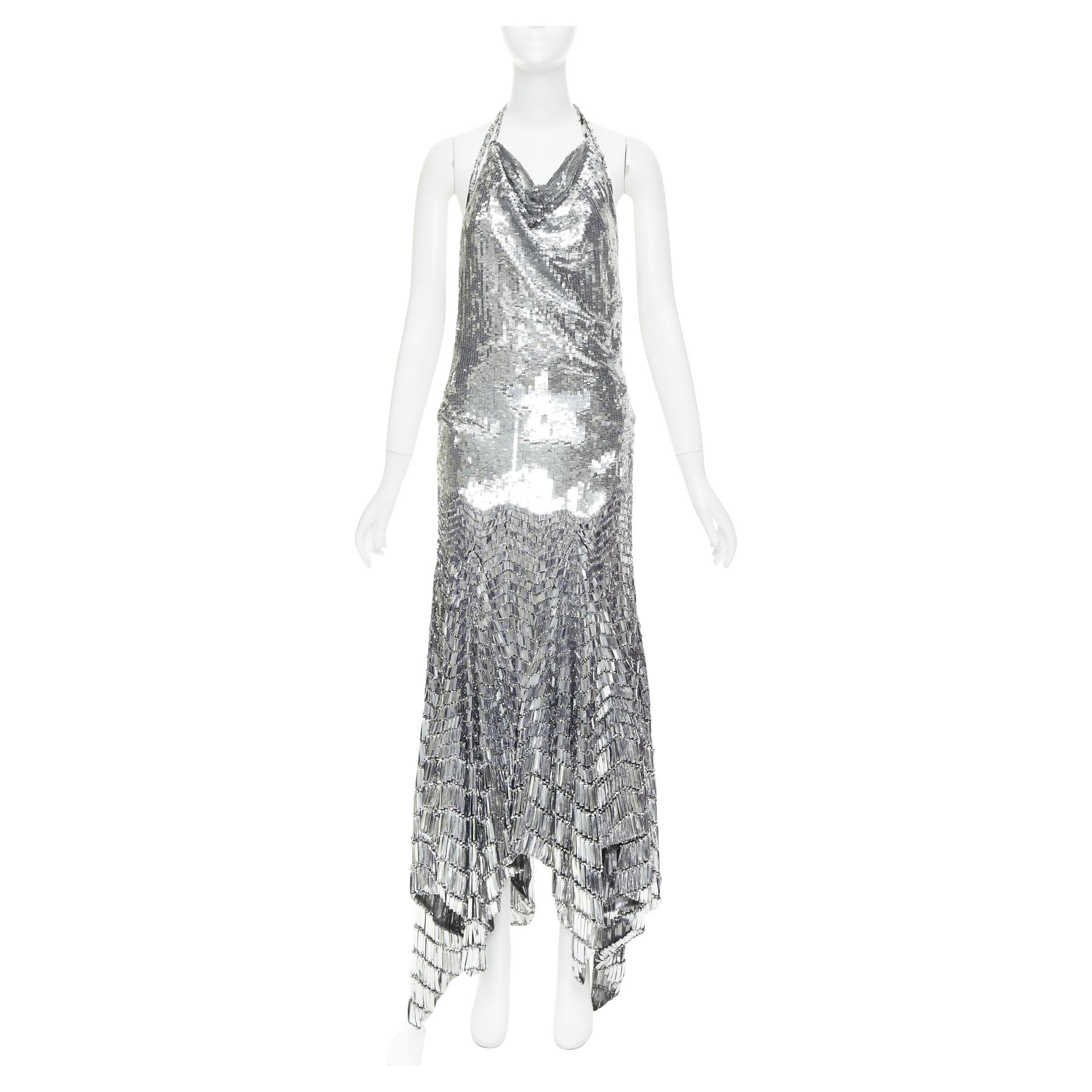 raro vestido de paillettes de lentejuelas en degradé Lesage SS2022 de ALEXANDRE VAUTHIER COUTURE