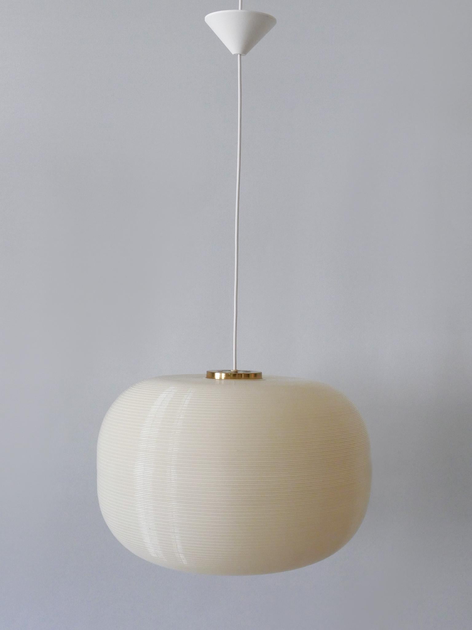 Rare Alf Svensson & Yngvar Sandström Rotoflex Pendant Lamp TR-67 Bergboms 1960s 5