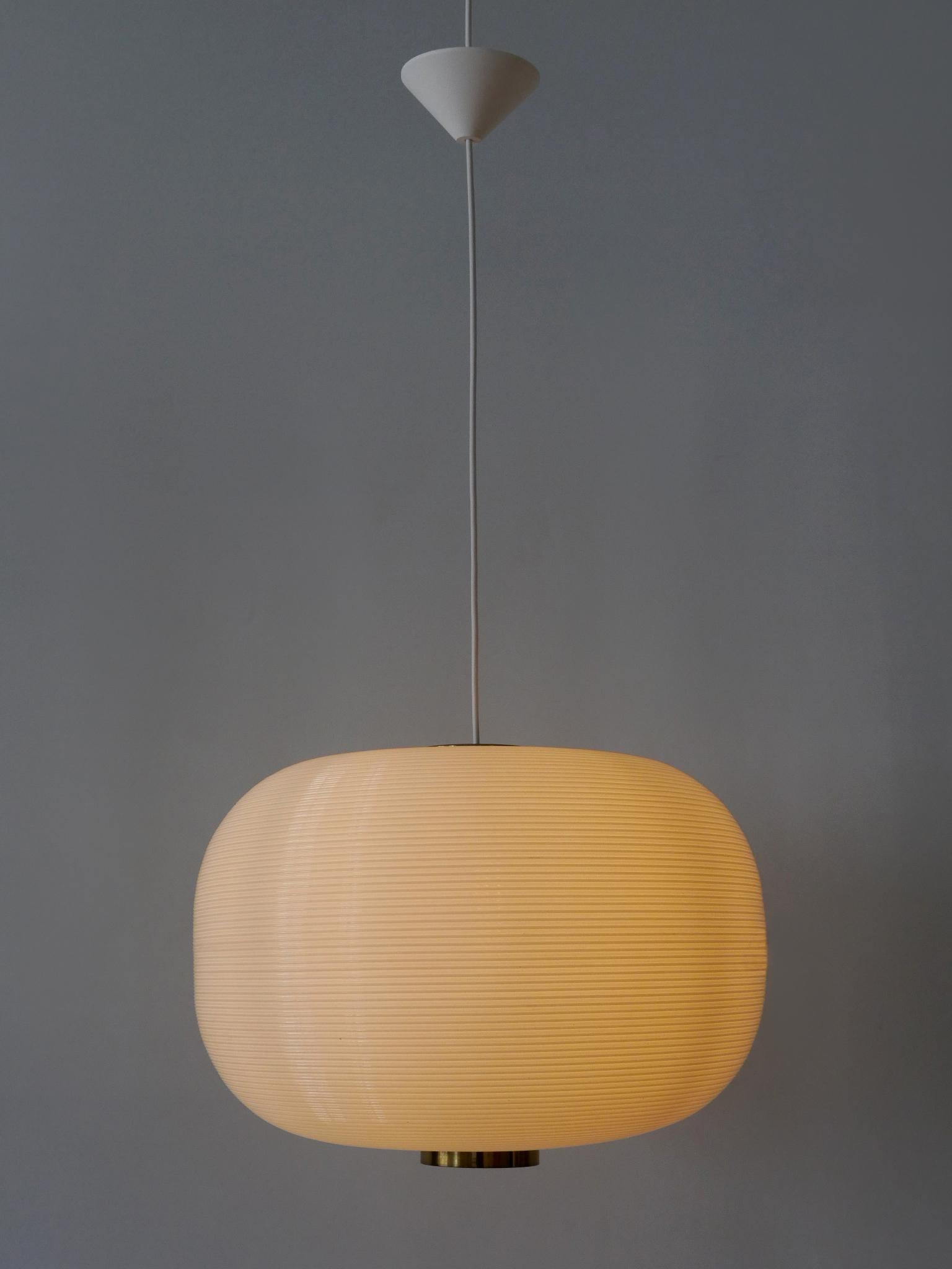 Rare Alf Svensson & Yngvar Sandström Rotoflex Pendant Lamp TR-67 Bergboms 1960s 7