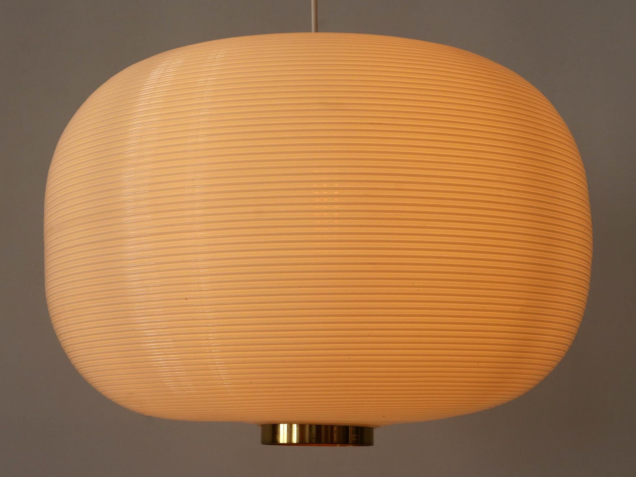 Rare Alf Svensson & Yngvar Sandström Rotoflex Pendant Lamp TR-67 Bergboms 1960s 8
