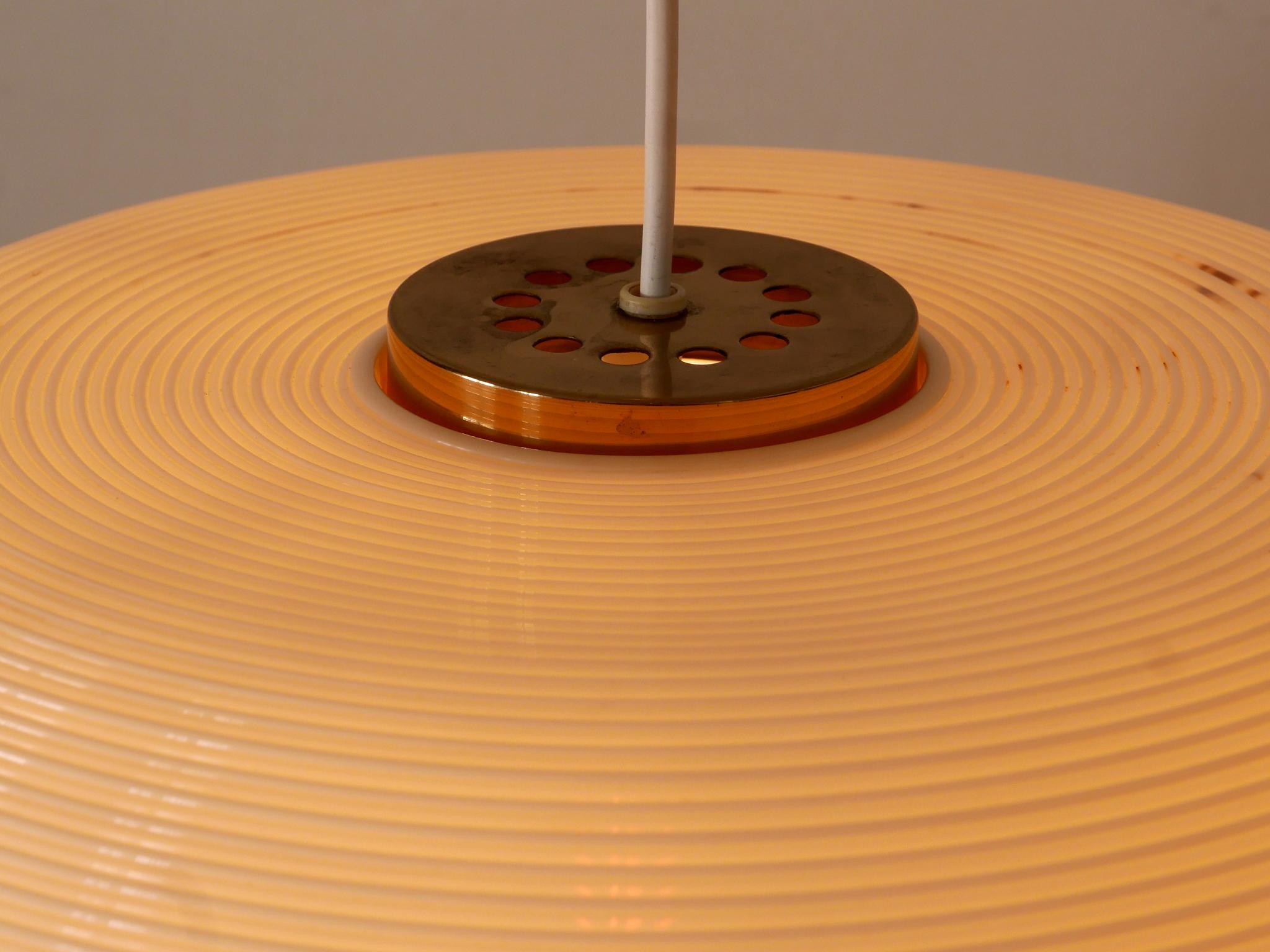Rare Alf Svensson & Yngvar Sandström Rotoflex Pendant Lamp TR-67 Bergboms 1960s 11