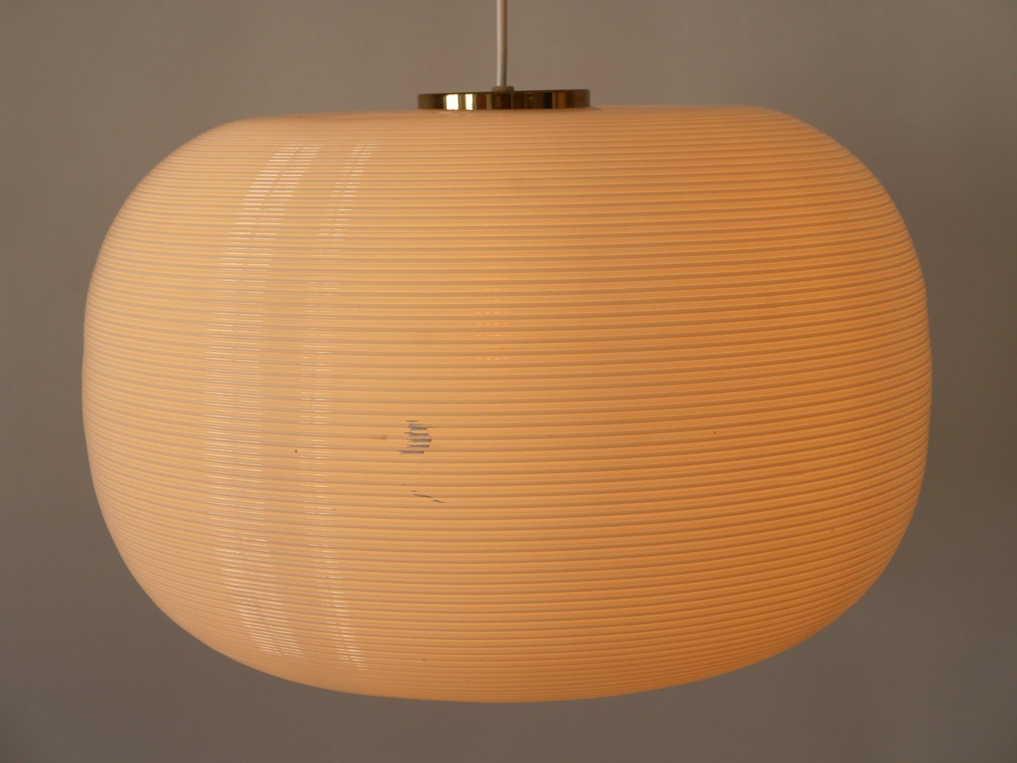 Rare Alf Svensson & Yngvar Sandström Rotoflex Pendant Lamp TR-67 Bergboms 1960s 12