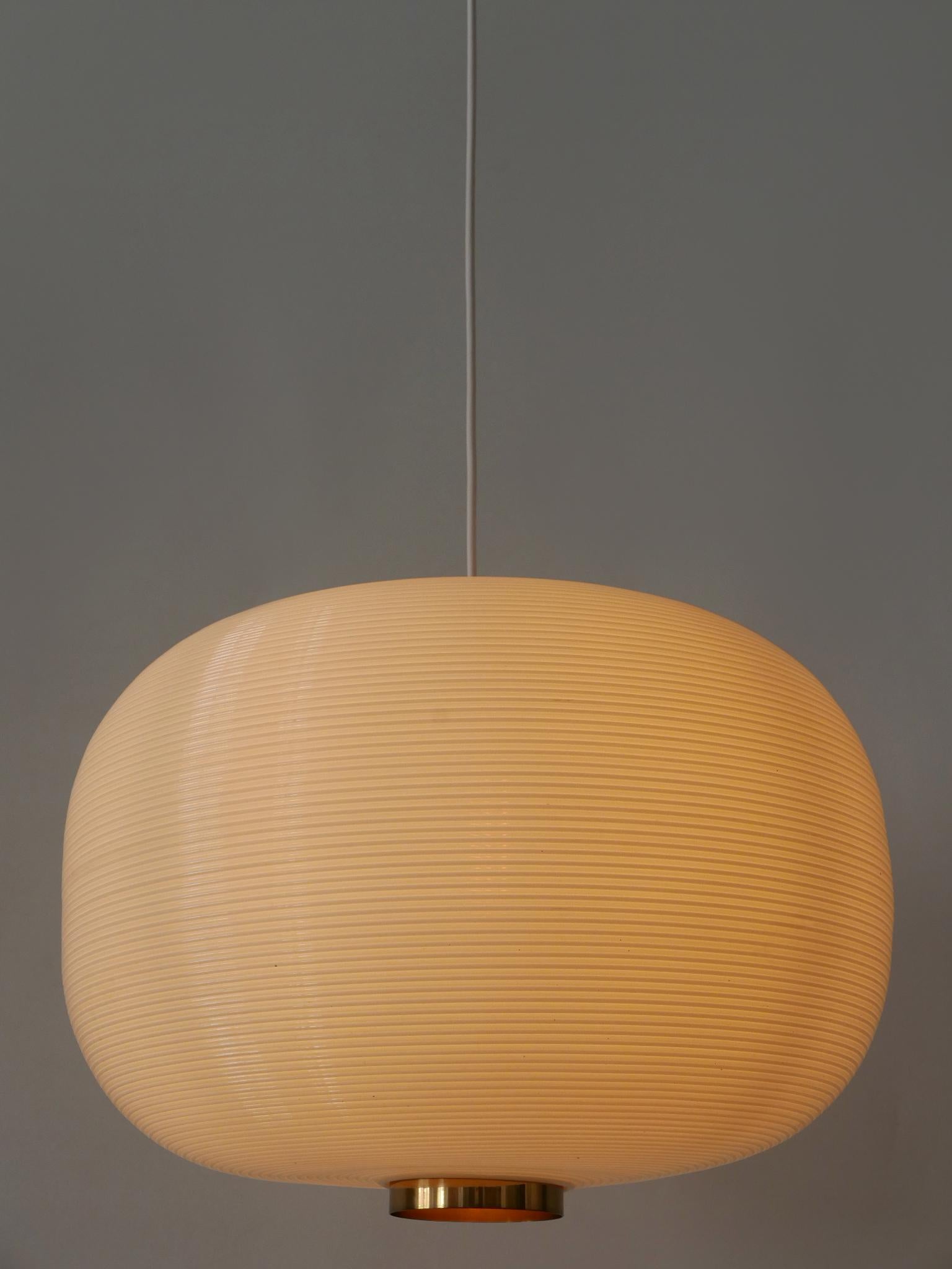 Mid-Century Modern Rare Alf Svensson & Yngvar Sandström Rotoflex Pendant Lamp TR-67 Bergboms 1960s