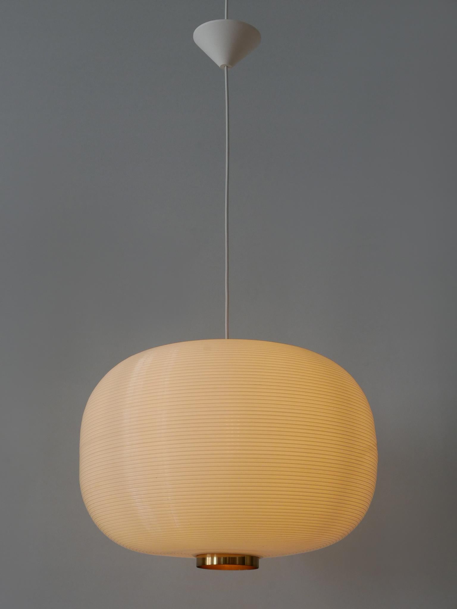 Rare Alf Svensson & Yngvar Sandström Rotoflex Pendant Lamp TR-67 Bergboms 1960s 2