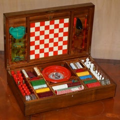 Rare Alfred Dunhill Made in Italy 1950s Games Compendium Box Poker Cards Chess