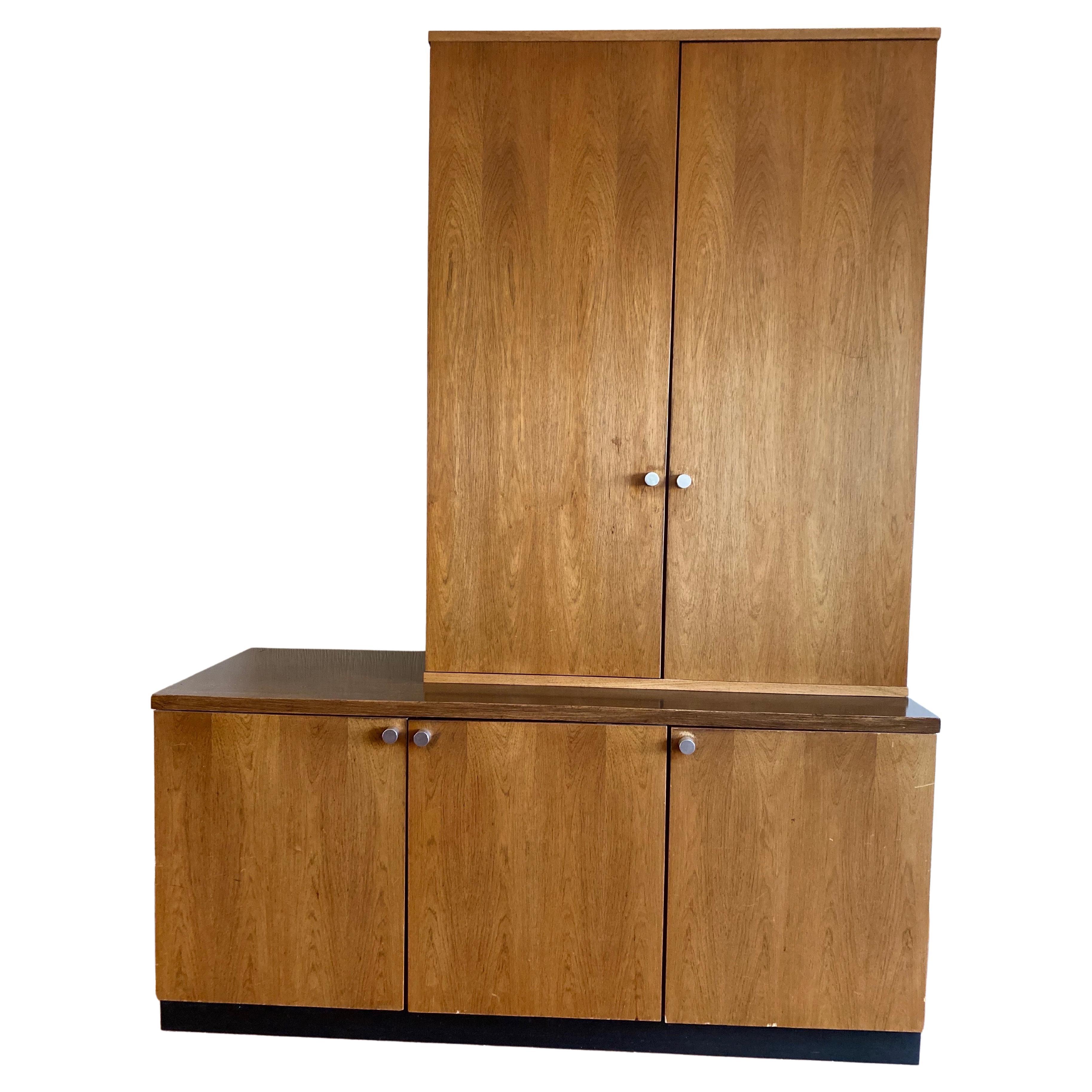 Hand-Crafted Rare Alfred Hendricks Sideboard, Cupboard on Cabinet, Bauhaus Style