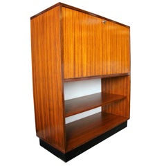 Vintage Rare Alfred Hendrickx 'Belgium' Rosewood Drop Front Secretary Desk by Belform