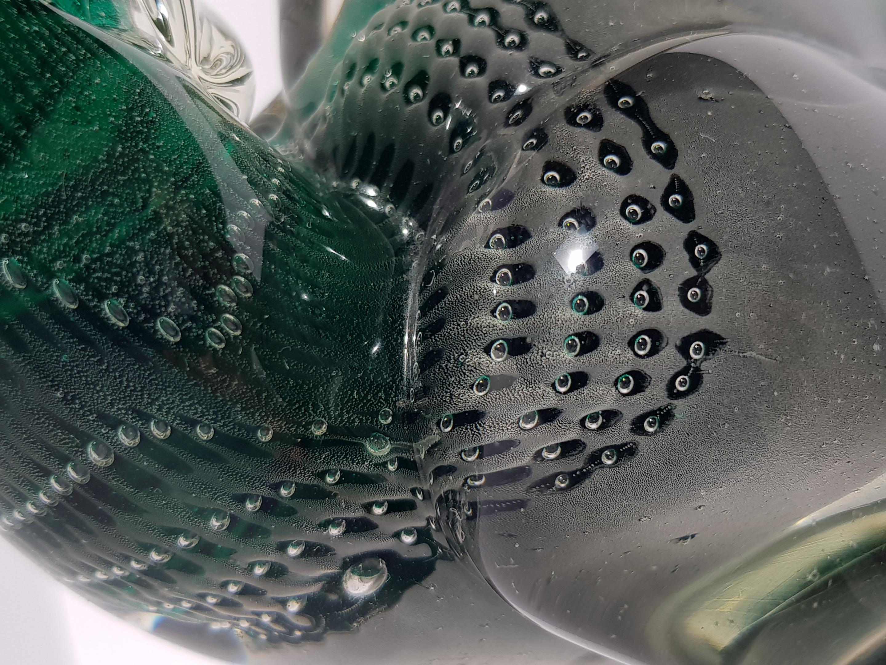 Rare Alfredo Barbini VAMSA Toucan Bird Sfumato Sommerso Murano Glass Sculpture en vente 12