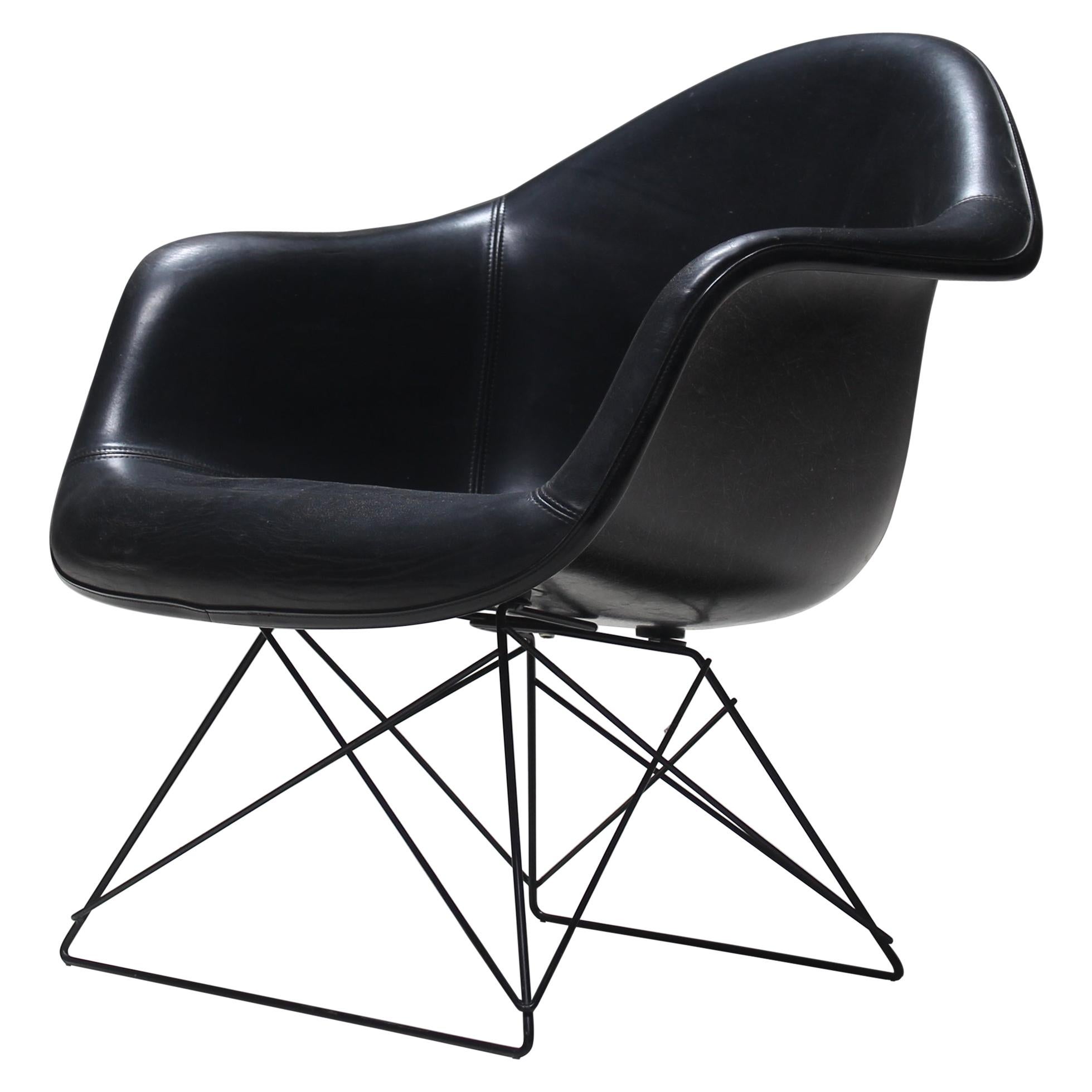 Rare All Black Charles and Ray Eames Cats and Cradle Armchair by Herman Miller For Sale