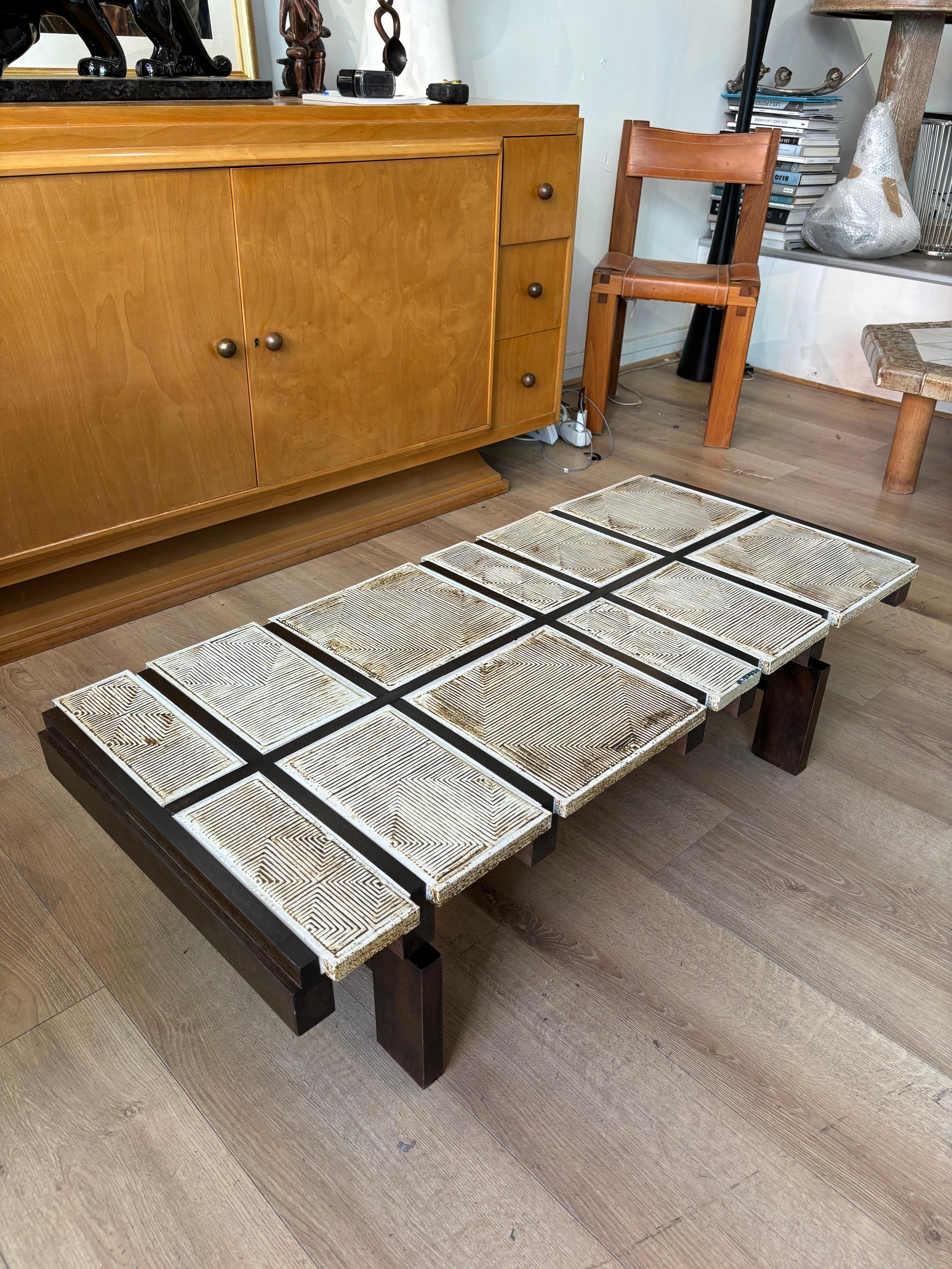 Rare table basse Alouette de Roger Capron Bon état - En vente à SAINT-OUEN-SUR-SEINE, FR