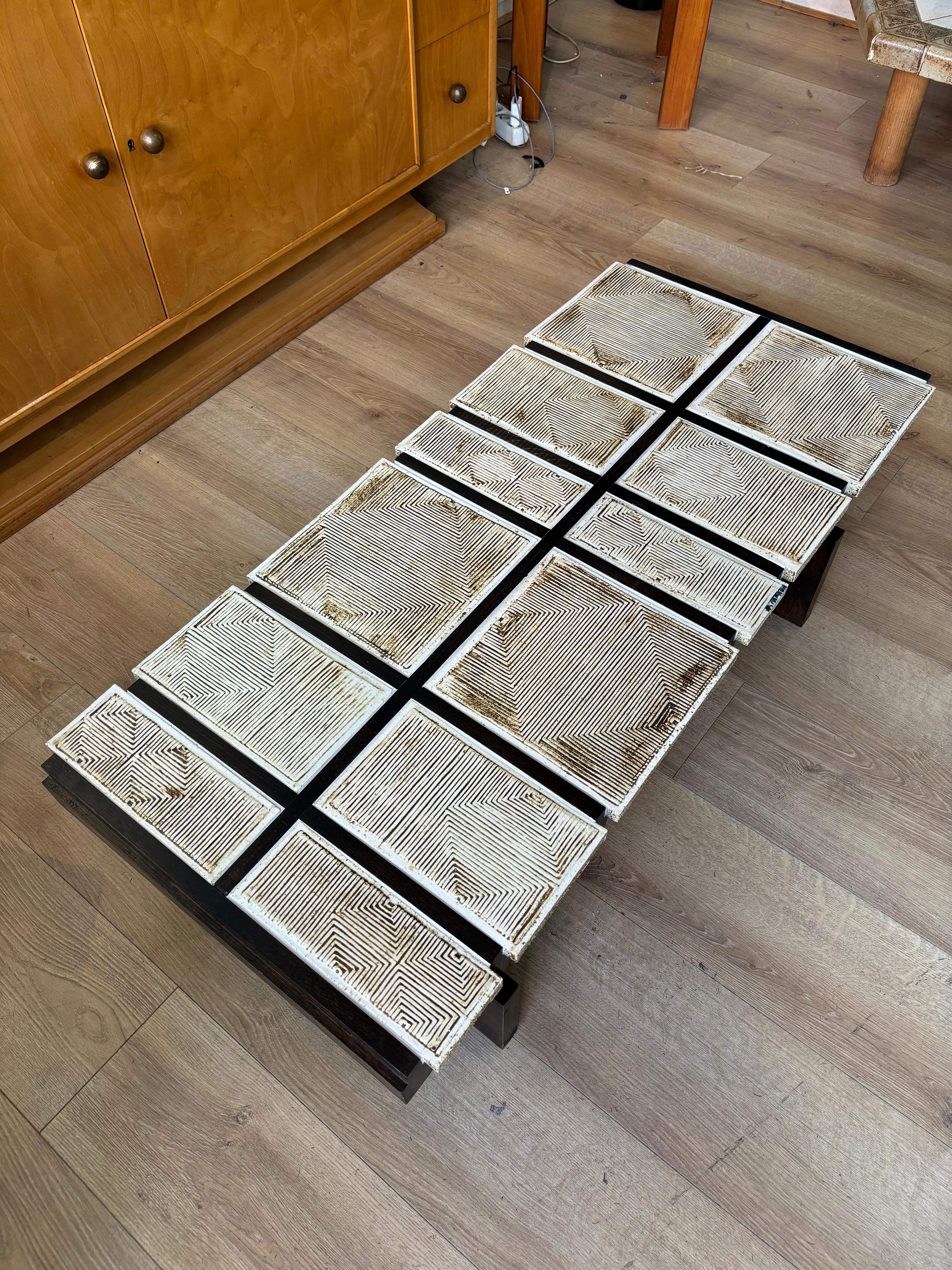 Rare table basse Alouette de Roger Capron en vente 2