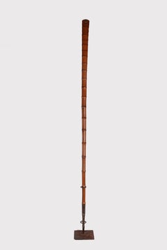 Rare alping system walking stick for deer hunting, France 1860.
