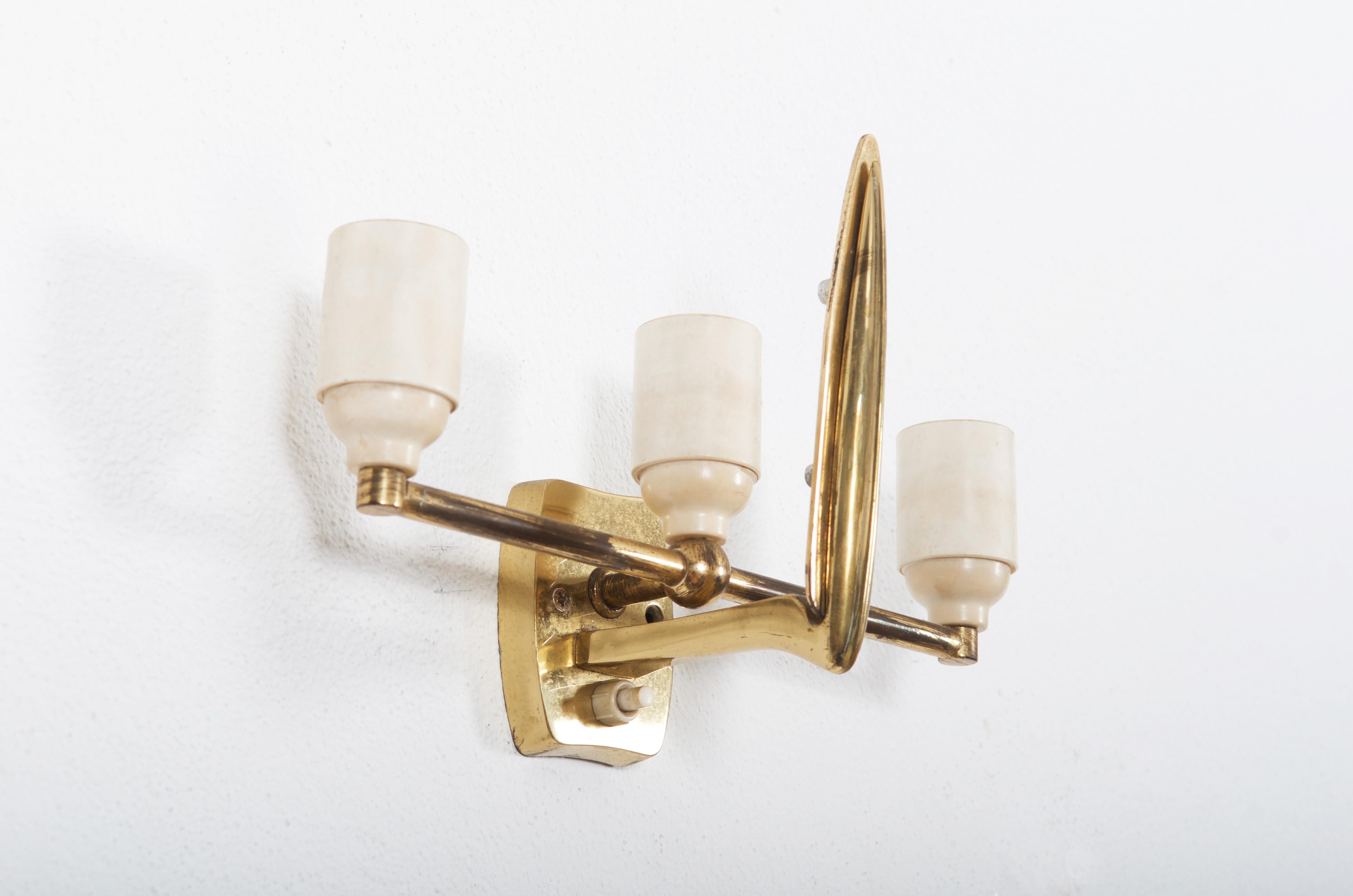 Rare Alraune Wall Light Sconce by J.T. Kalmar For Sale 4