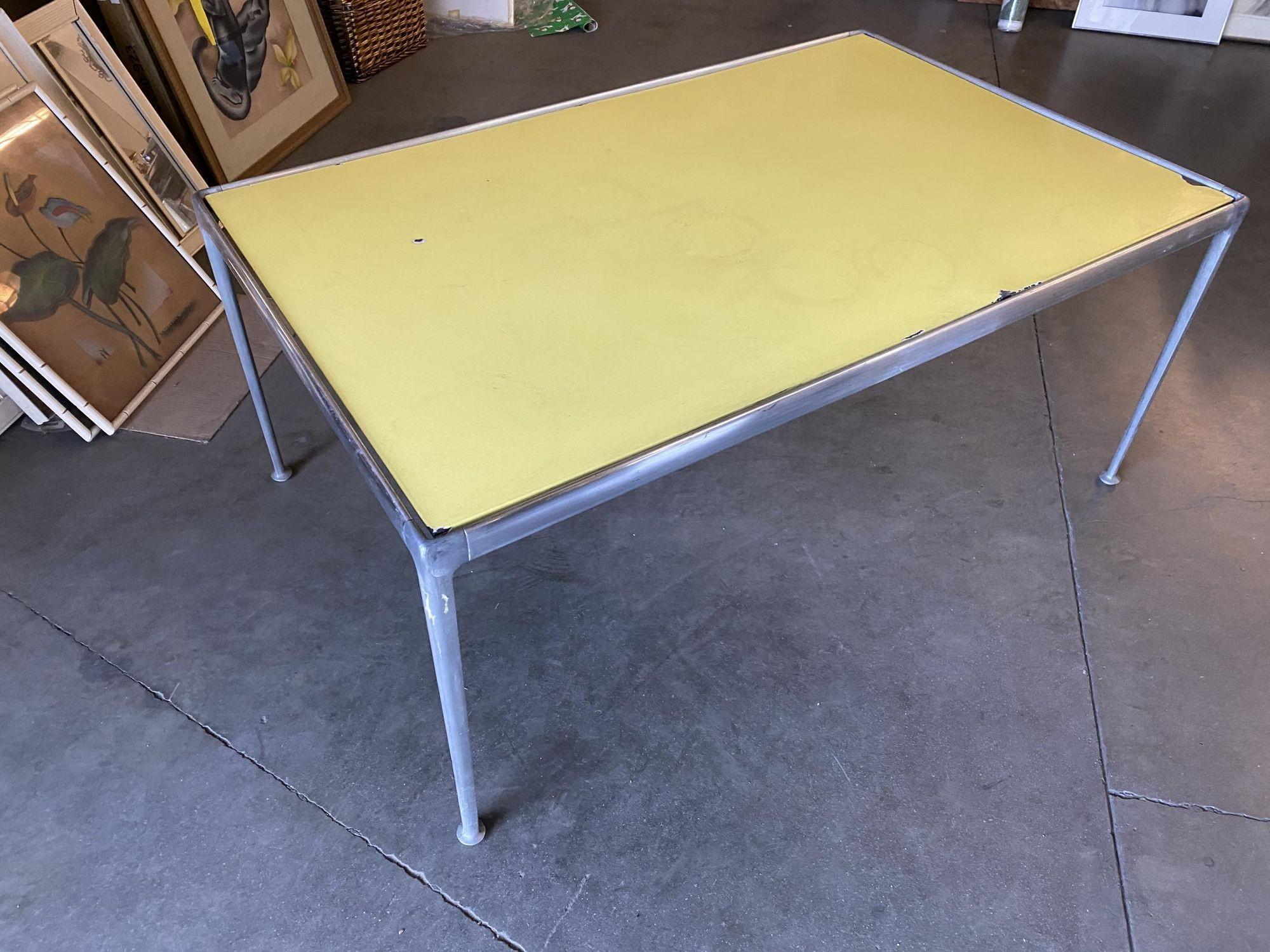 American Rare Aluminum Midcentury Dining Table by Richard Shultz, circa 1966 For Sale