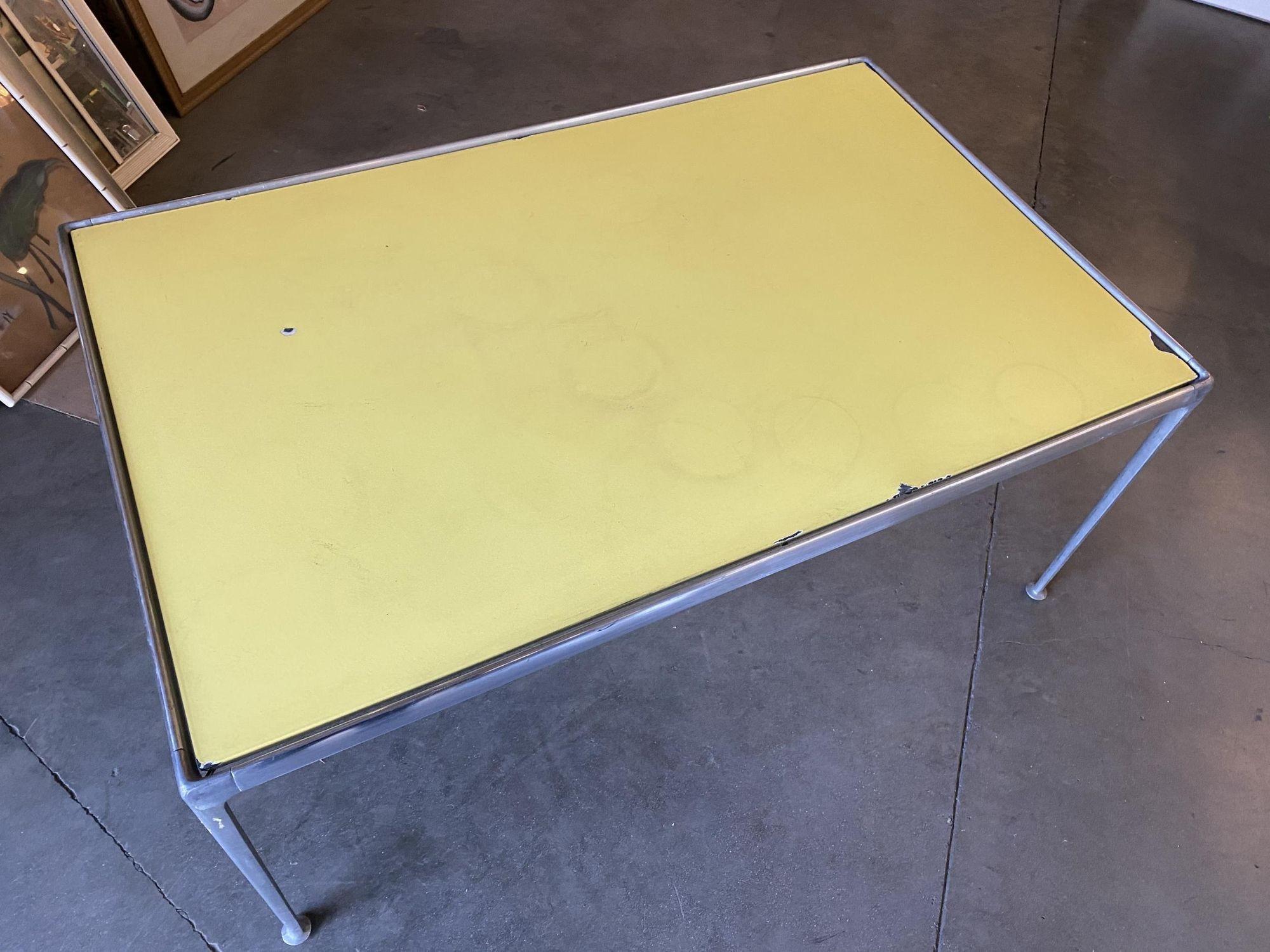 Rare Aluminum Midcentury Dining Table by Richard Shultz, circa 1966 In Excellent Condition For Sale In Van Nuys, CA