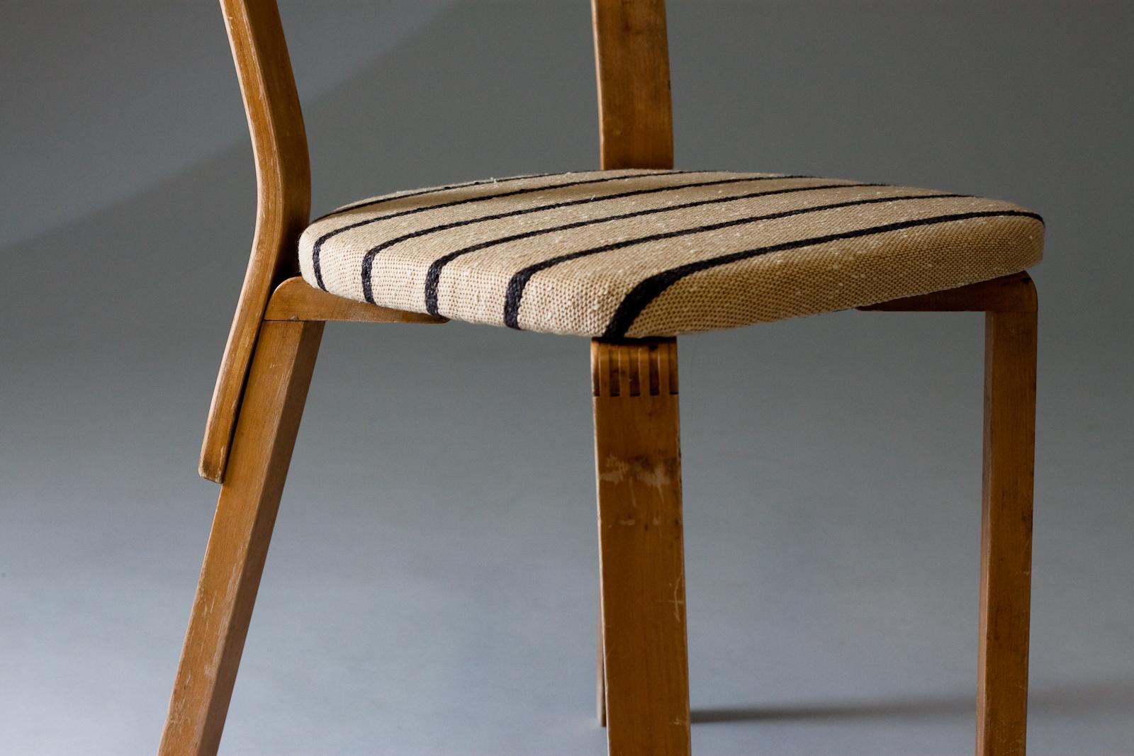 Rare chaise 69 à pied de guerre Alvar Aalto 1940 en vente 3