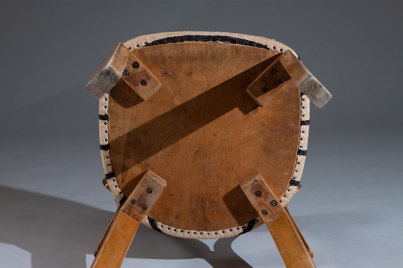 Rare Alvar Aalto 1940 War-Leg 69 Chair For Sale 7