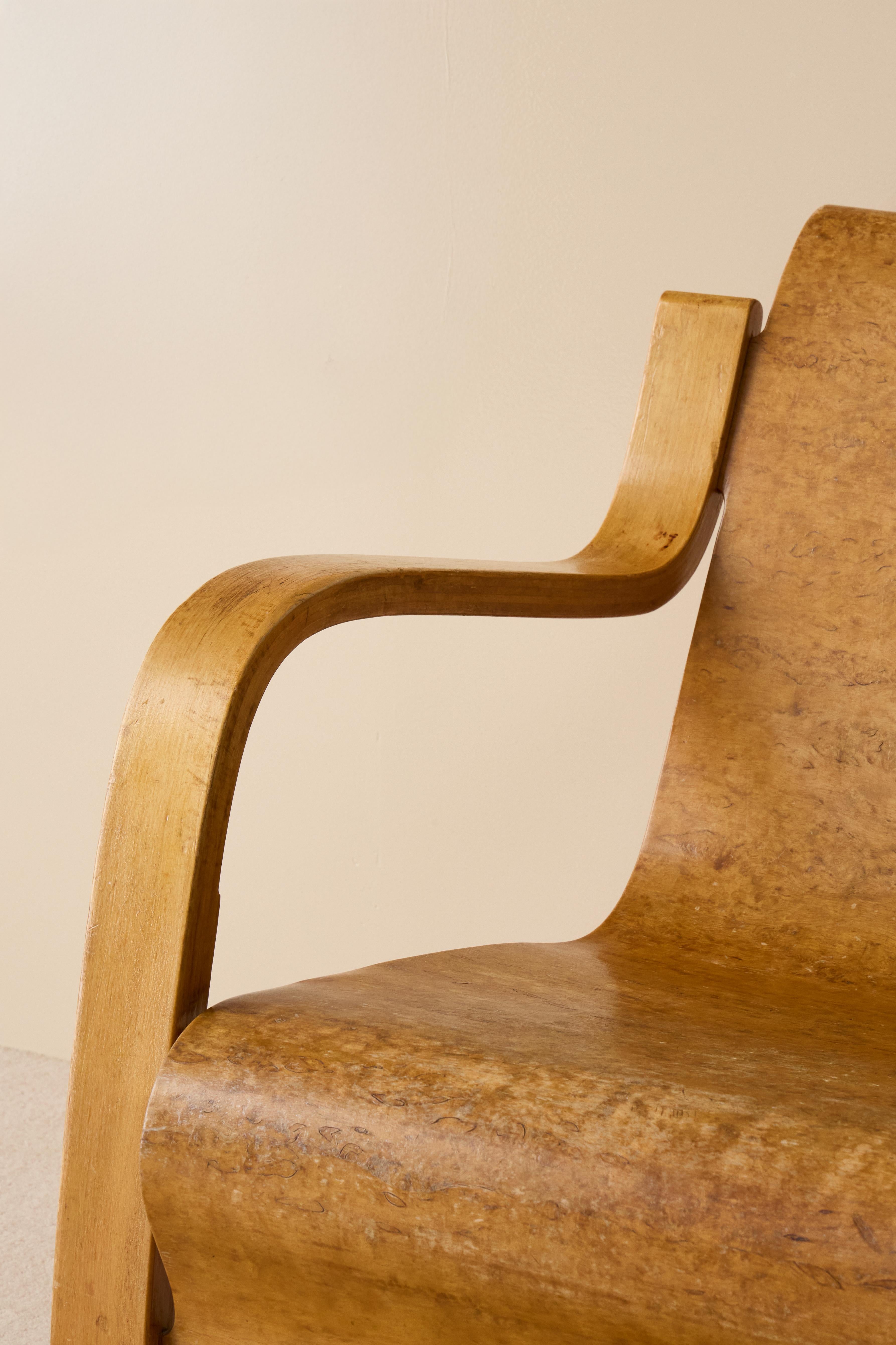 Raro sillón Alvar Aalto nº 31, principios de los años 30 Escandinavo moderno en venta