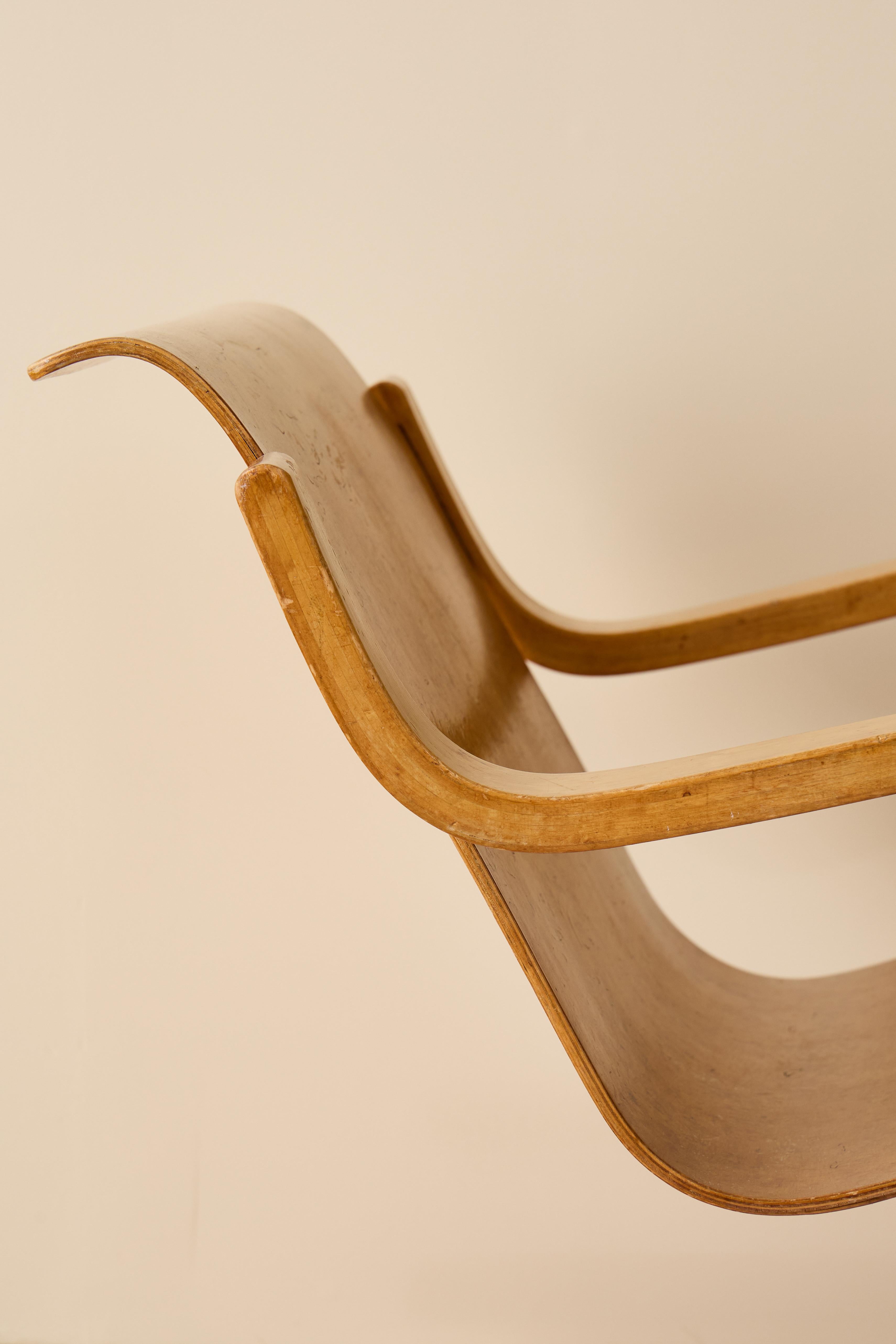 Raro sillón Alvar Aalto nº 31, principios de los años 30 Abedul en venta