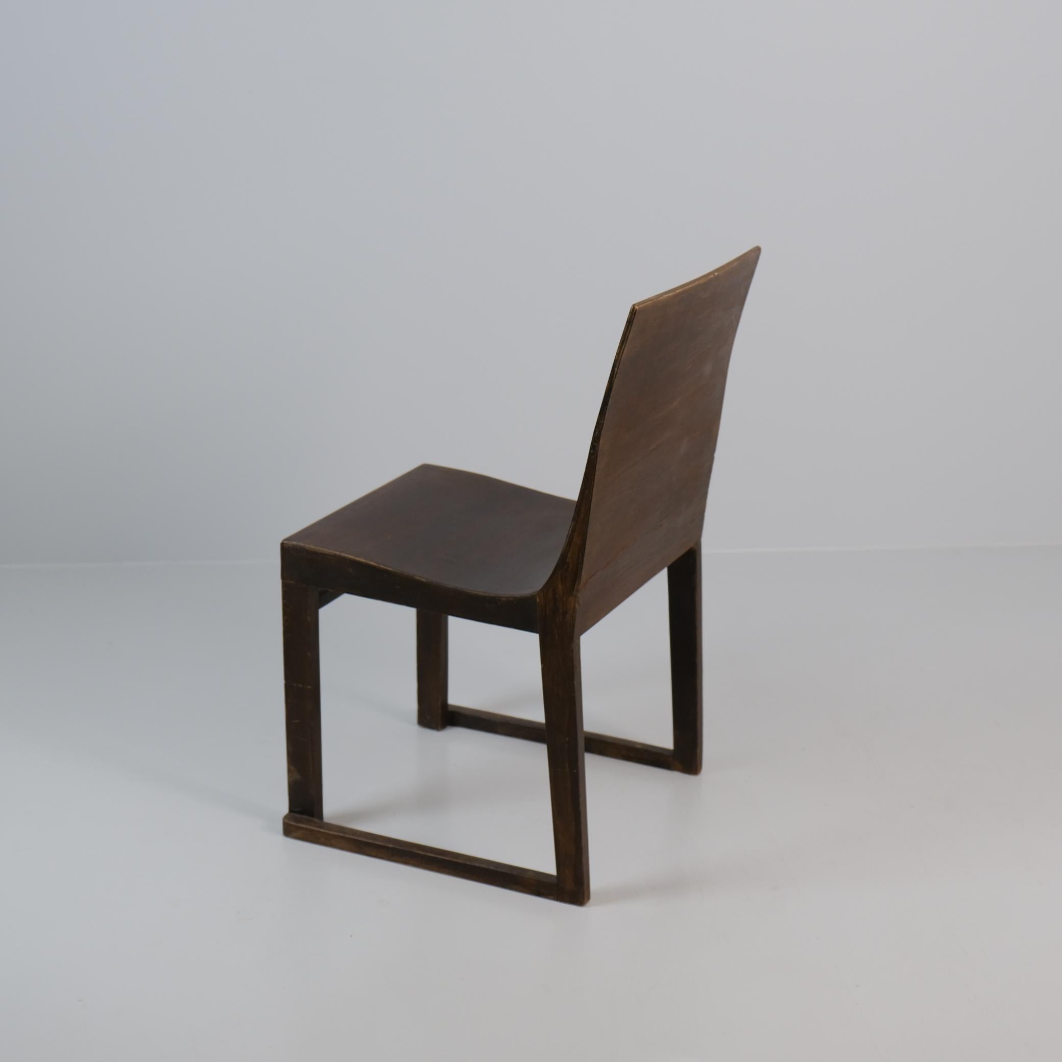 Rare Alvar Aalto 'Chair of Our Times' 'Aikaamme Tuote' in Stained Birch, 1929 For Sale 1