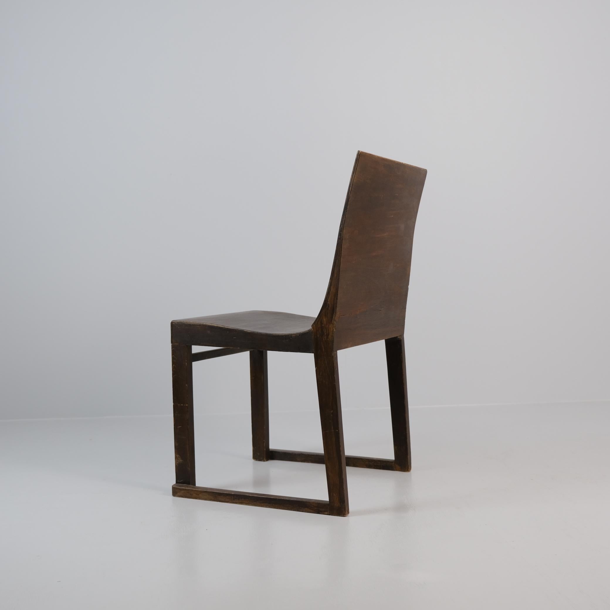Rare Alvar Aalto 'Chair of Our Times' 'Aikaamme Tuote' in Stained Birch, 1929 For Sale 2