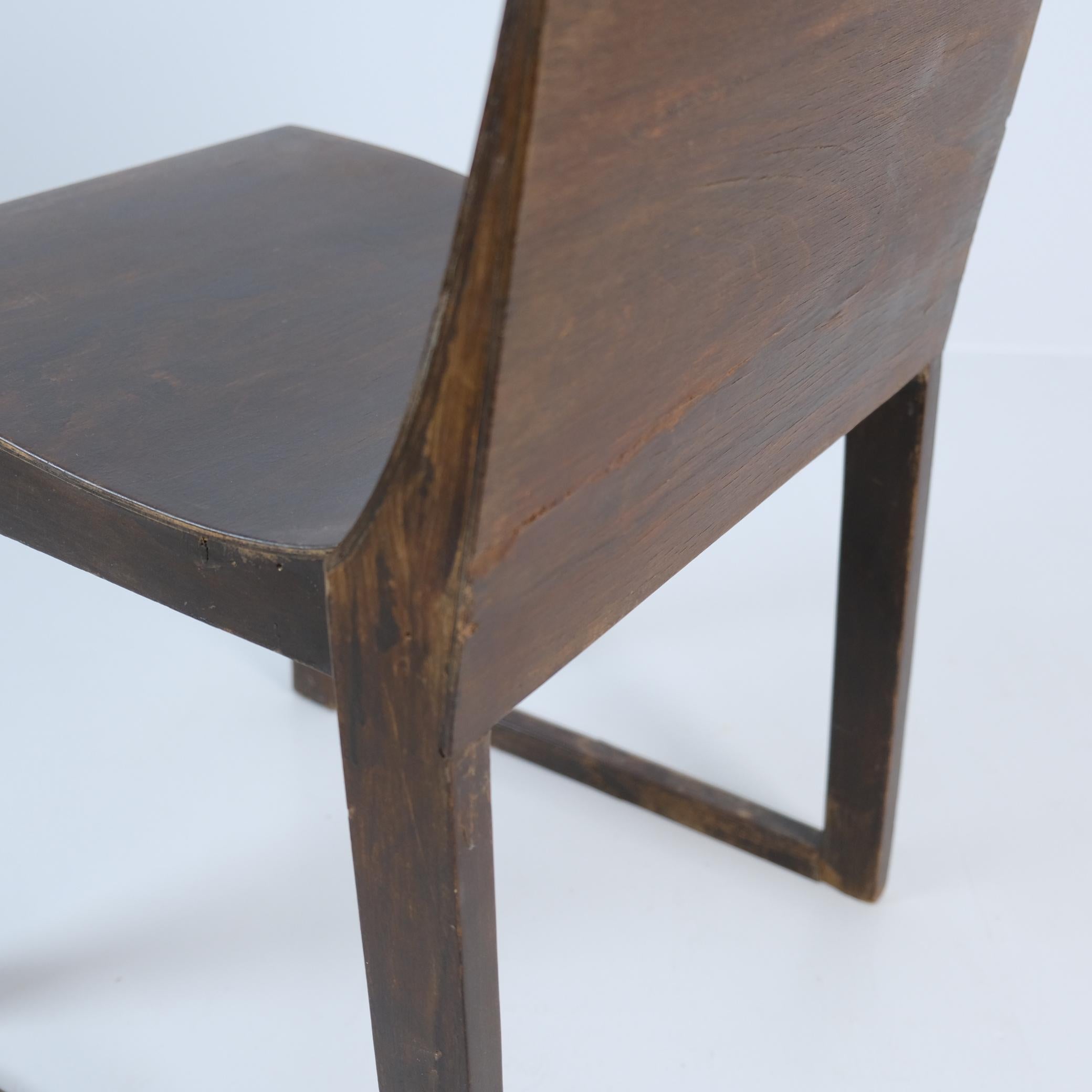 Rare Alvar Aalto 'Chair of Our Times' 'Aikaamme Tuote' in Stained Birch, 1929 For Sale 3