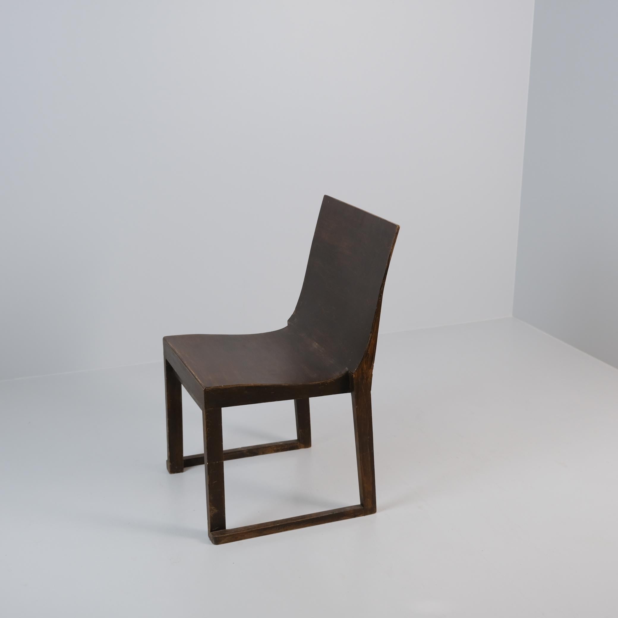 Finnish Rare Alvar Aalto 'Chair of Our Times' 'Aikaamme Tuote' in Stained Birch, 1929 For Sale