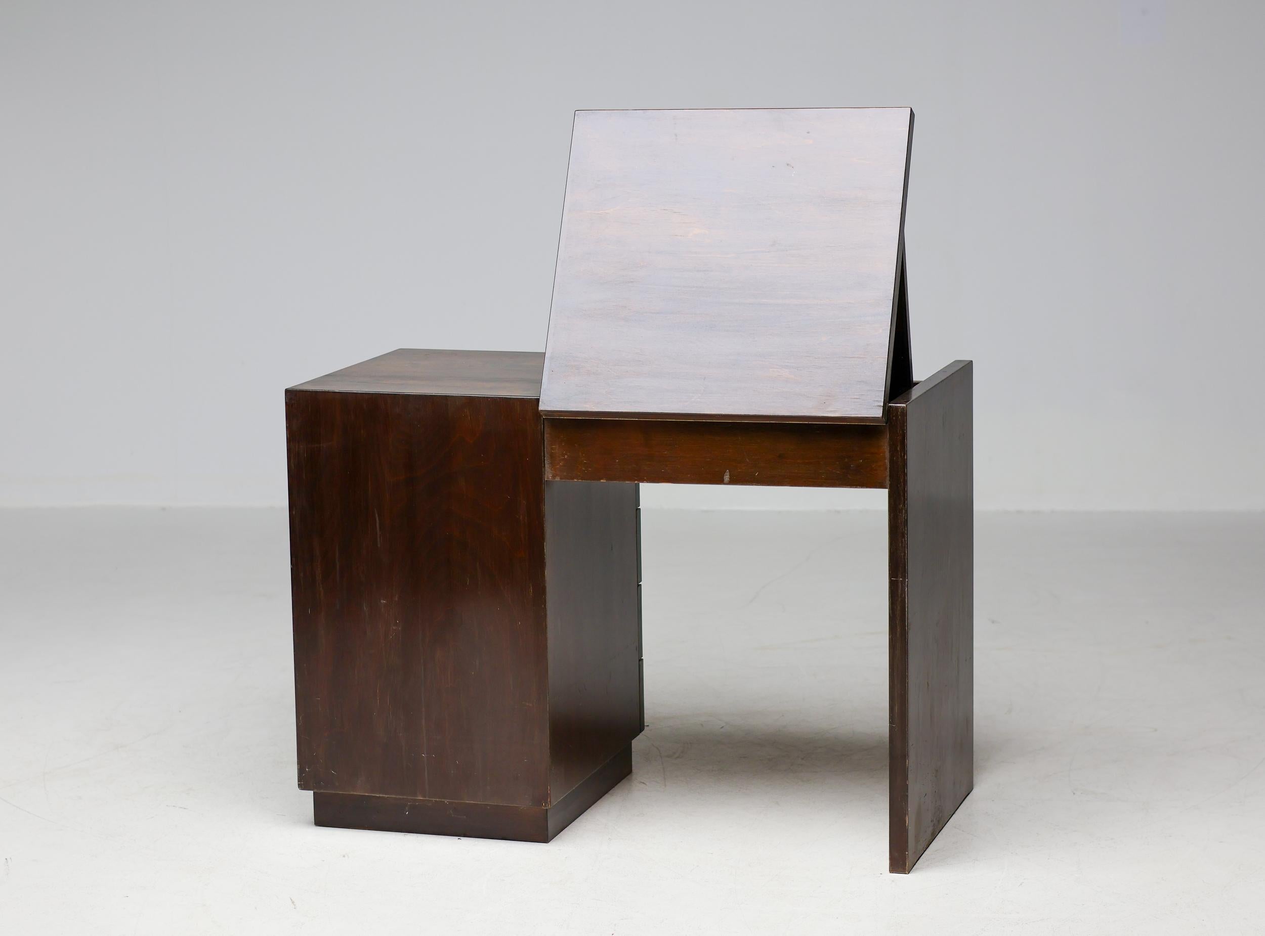 Stained Rare Alvar Aalto Dressing Table, circa 1930 For Sale