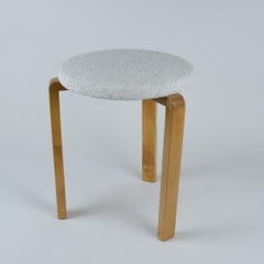 Rare Alvar Aalto Finger Joint Wartime Stool Model 60, Artek, 1940s