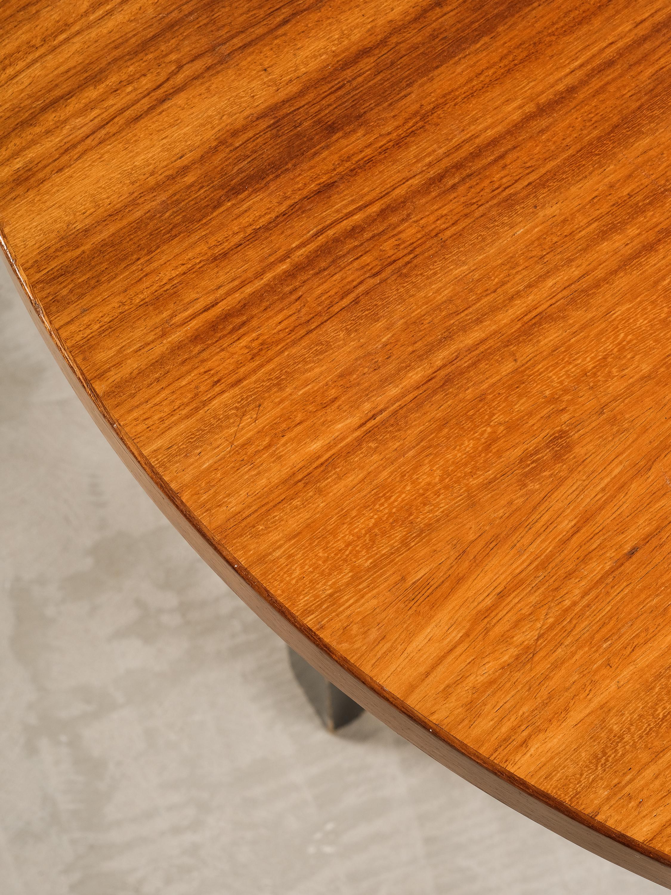 Mid-20th Century Rare Alvar Aalto Model 90 A Round Dining Room Table for Artek, 1950s For Sale