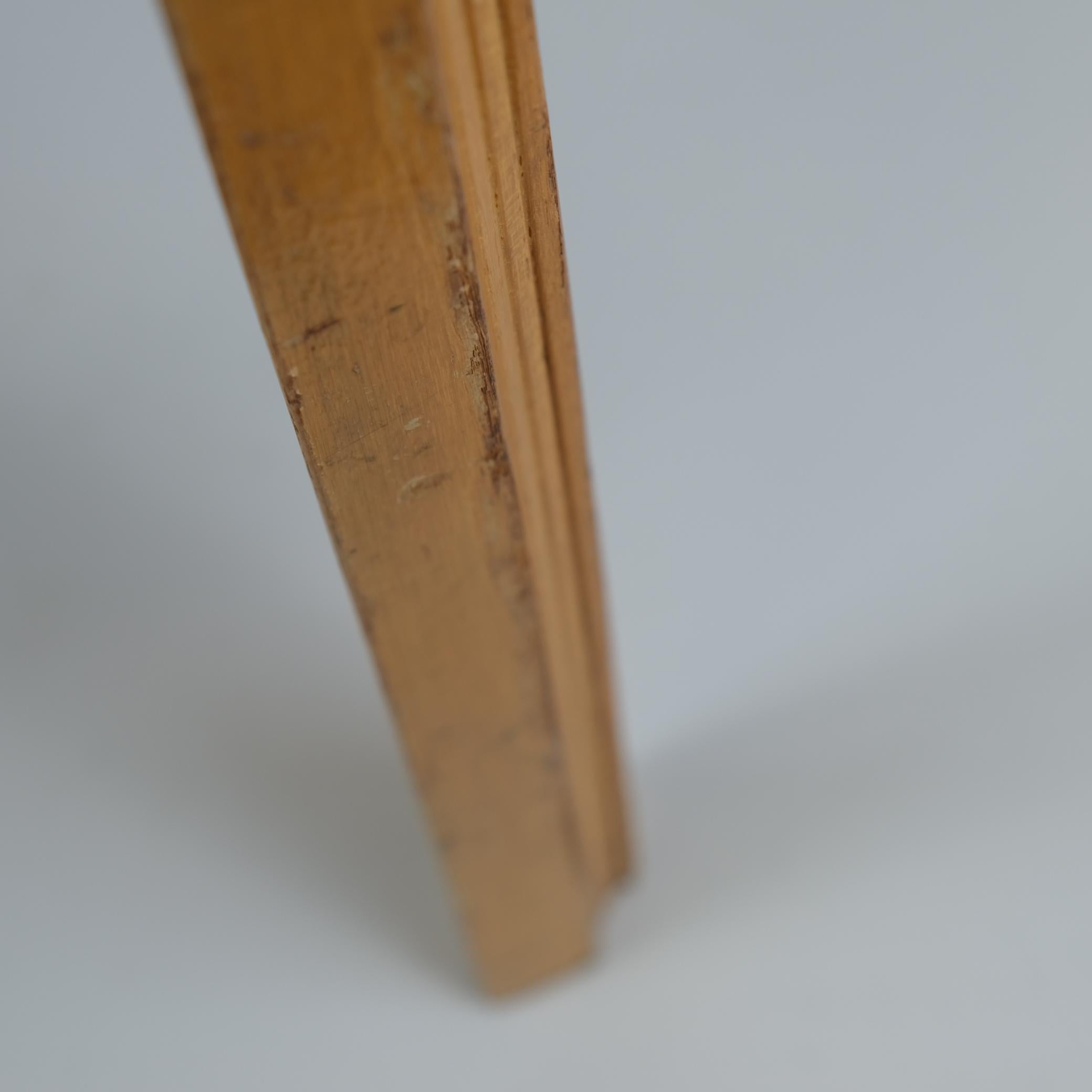 Raro sgabello Alvar Aalto X602 con gamba a ventaglio e pelle nera, Artek anni '50 in vendita 3