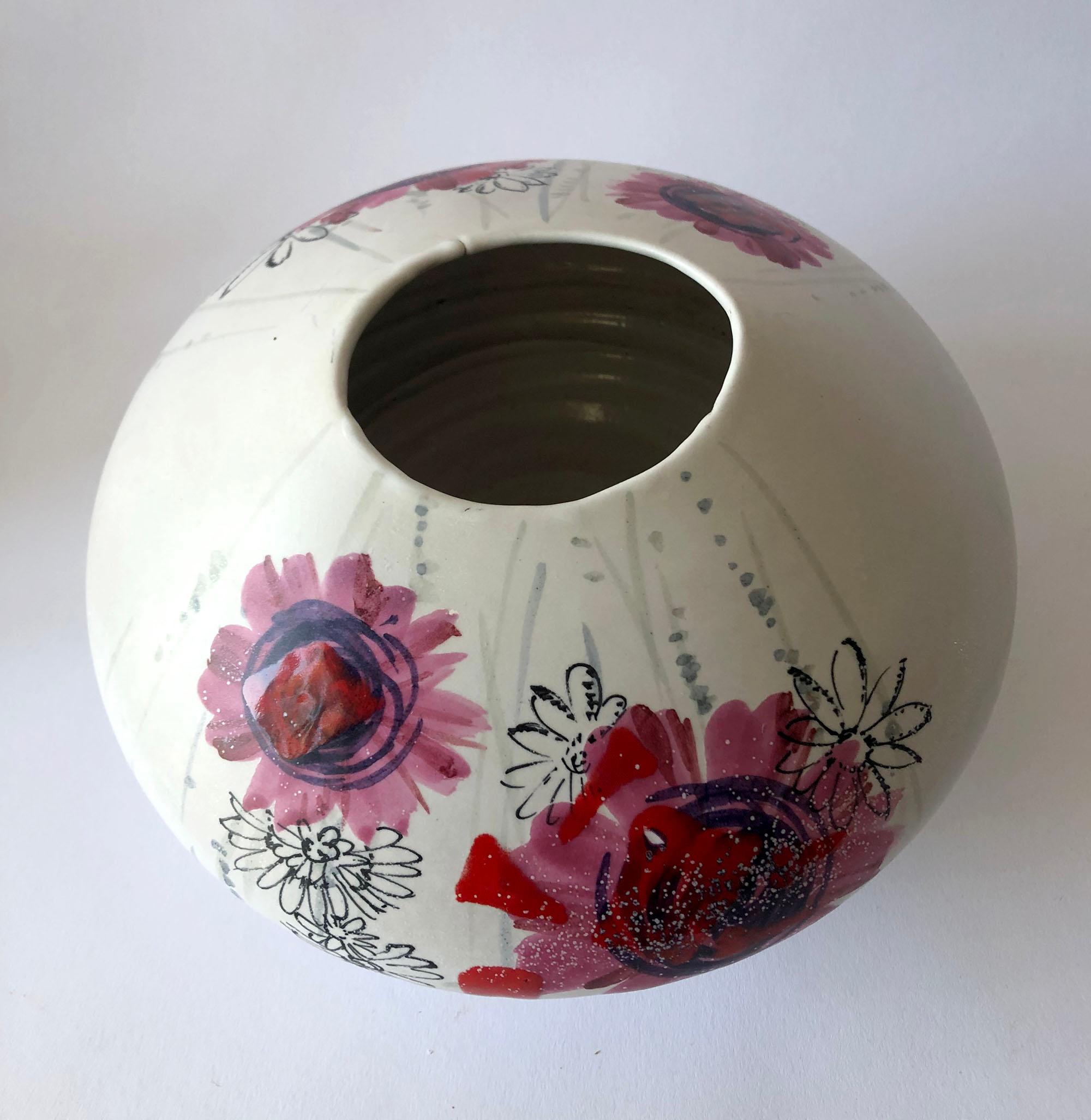 Mid-Century Modern Rare Alvino Bagni for Raymor Italy Modernist Flower Power Vase For Sale