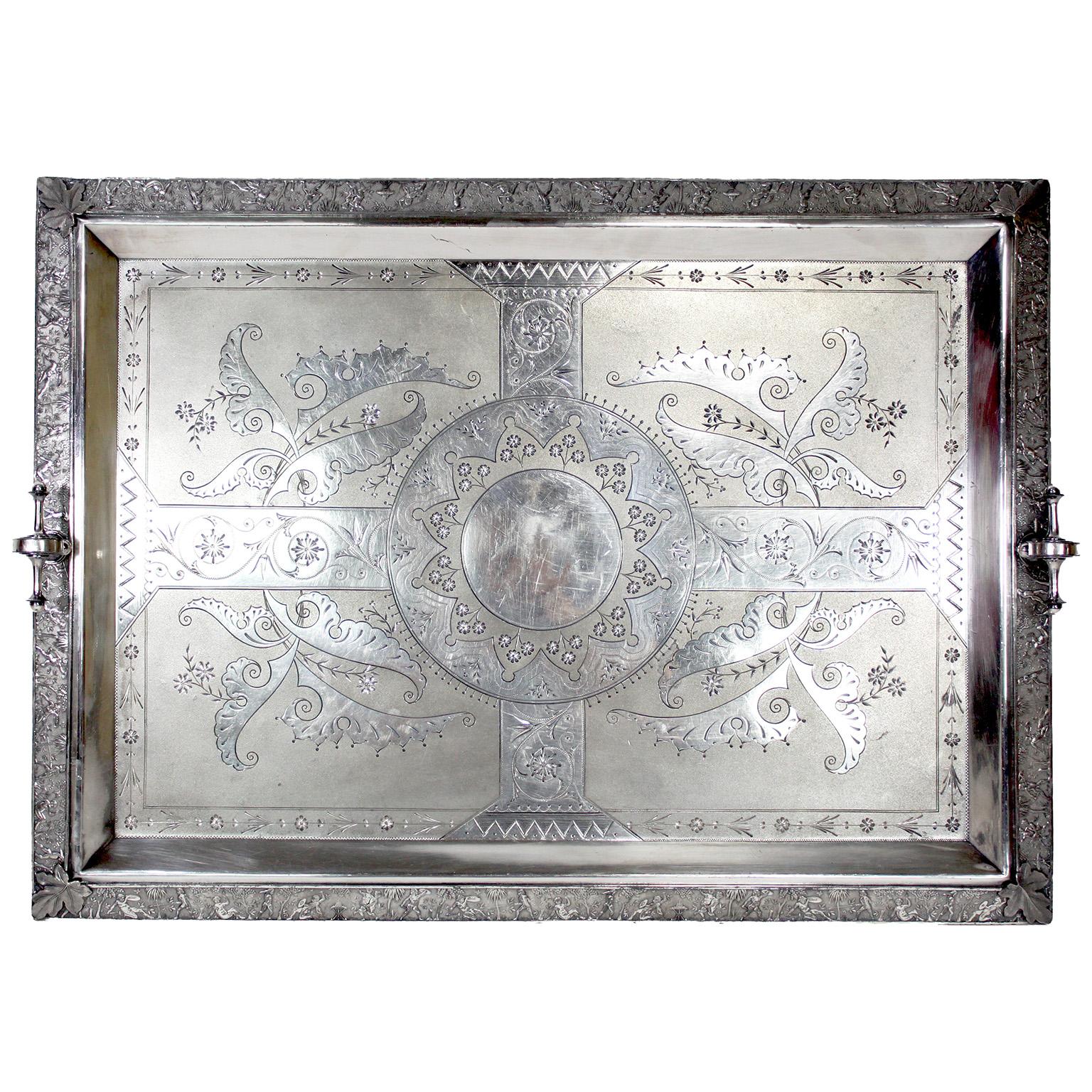 Rare American Aesthetic Movement Six-Piece Silver-Plated Coffee and Tea Service For Sale 7