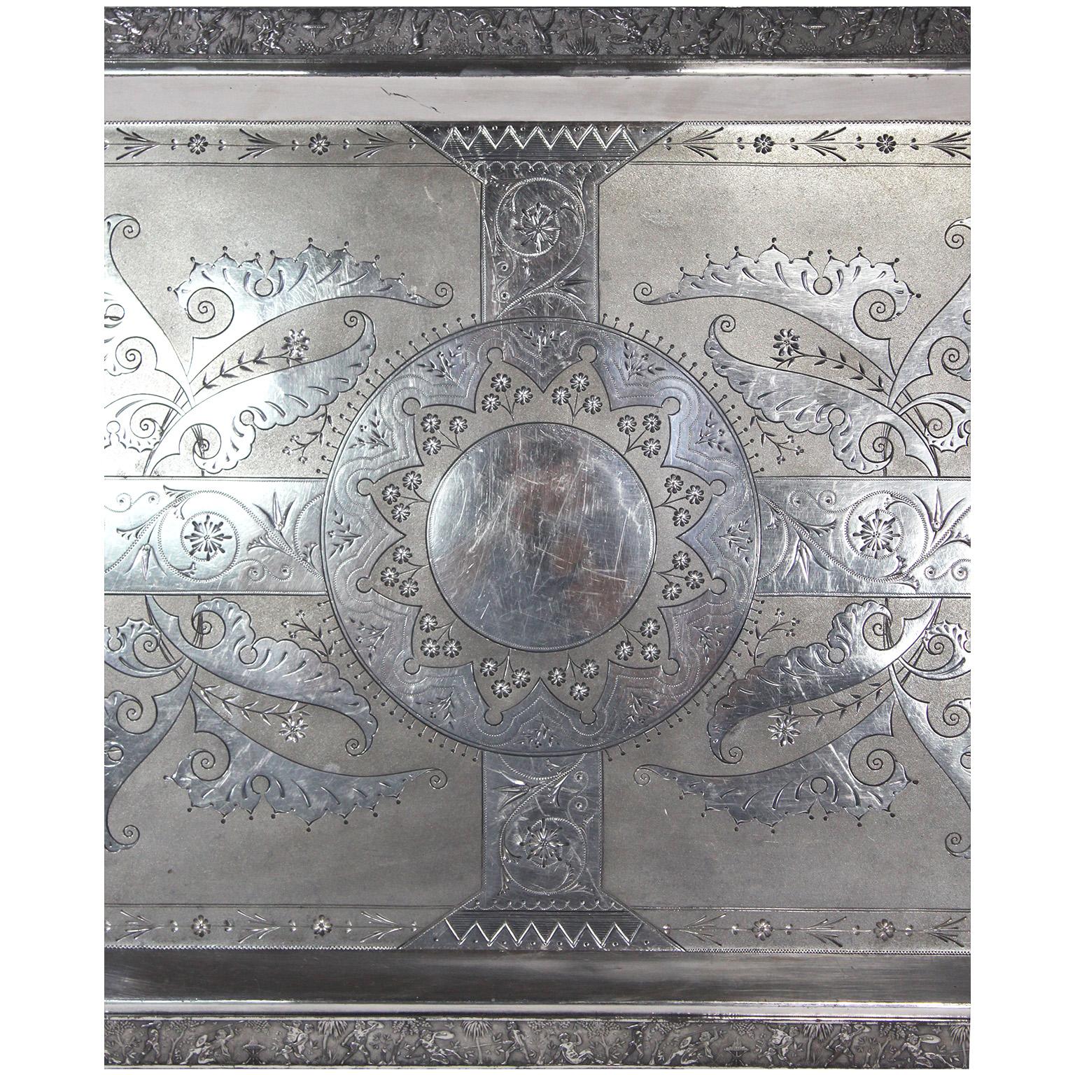 Rare American Aesthetic Movement Six-Piece Silver-Plated Coffee and Tea Service For Sale 9