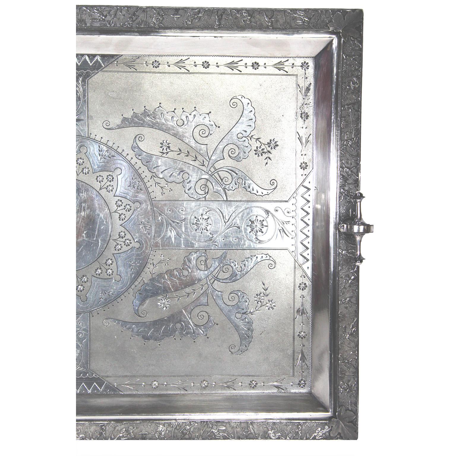 Rare American Aesthetic Movement Six-Piece Silver-Plated Coffee and Tea Service For Sale 10